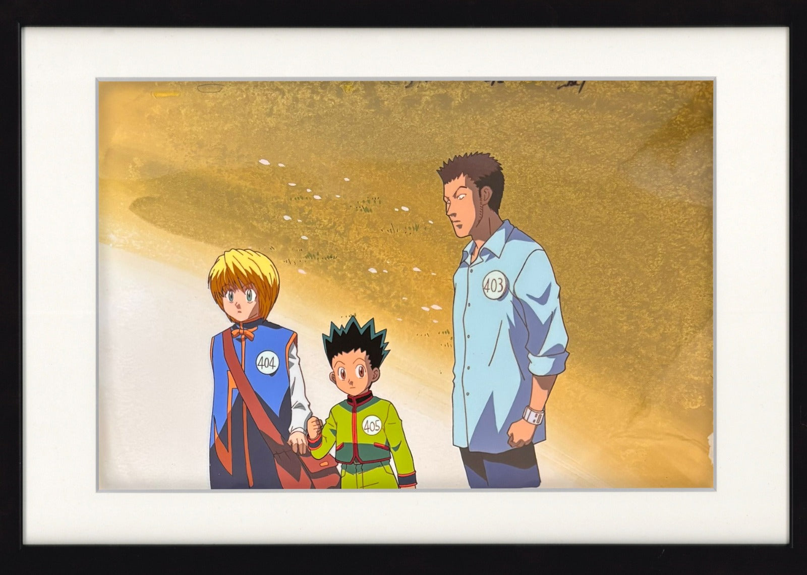 Hunter x Hunter Original Cel, Drawing & Background (Leorio, Gon