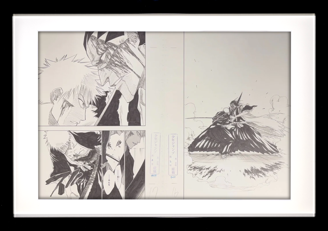 死神》限量复制品（黑崎一护Vs 更木剑八） – Japanime Art Gallery