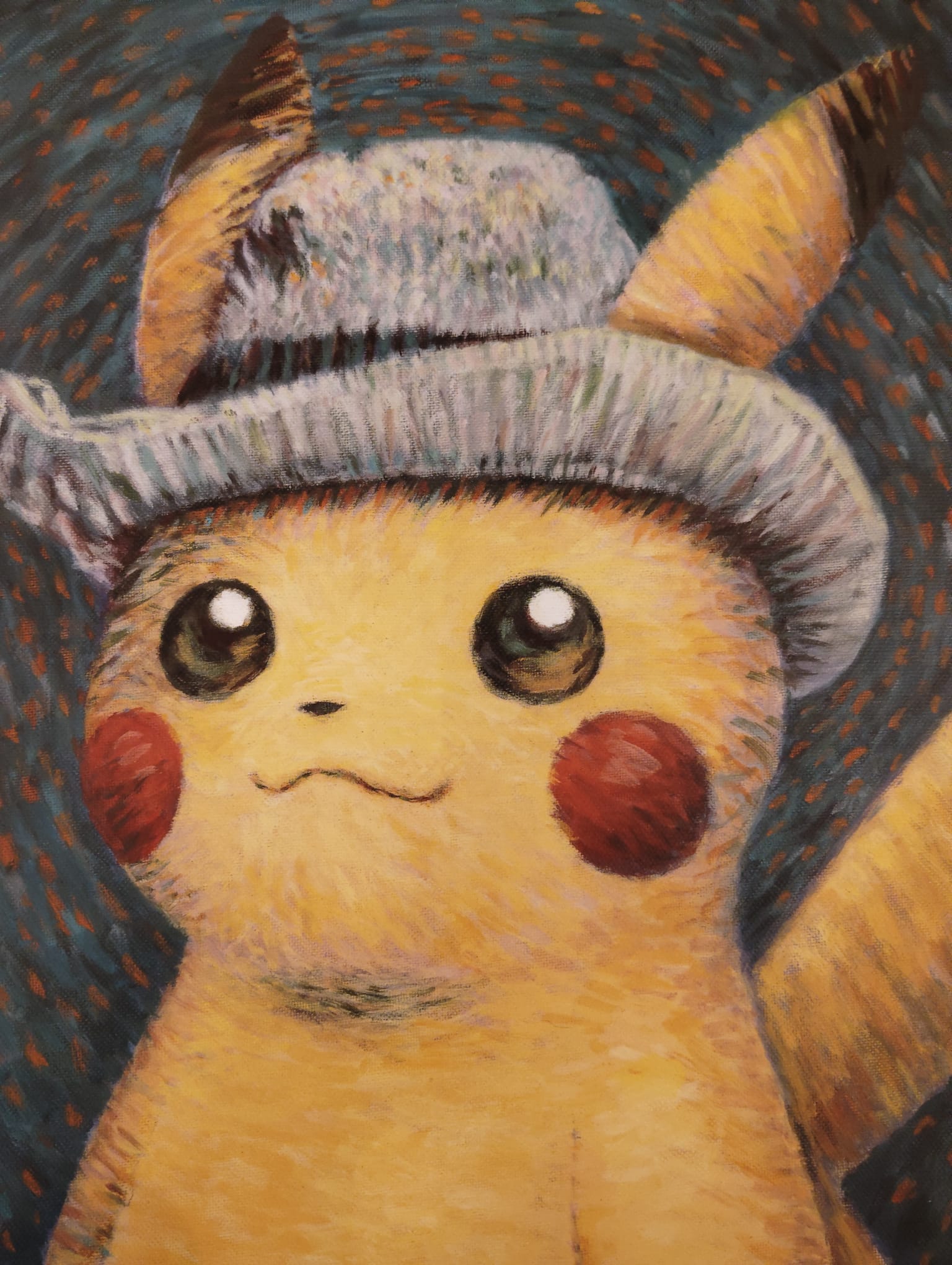 Pokemon Van Gogh Limited Reproduction (Pikachu) – Japanime Art Gallery