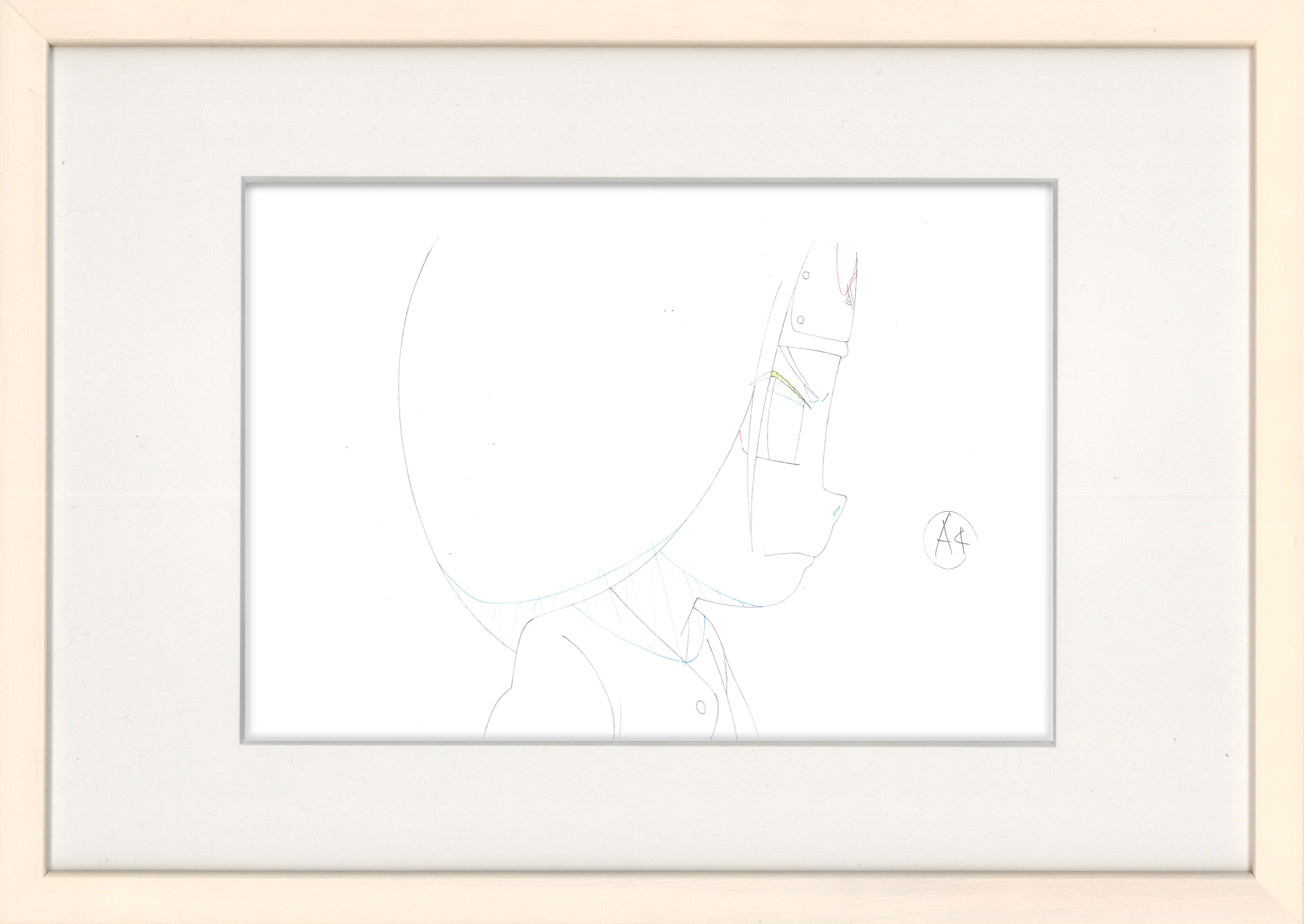 Naruto Original Sketch (Neji) 2 pages Set