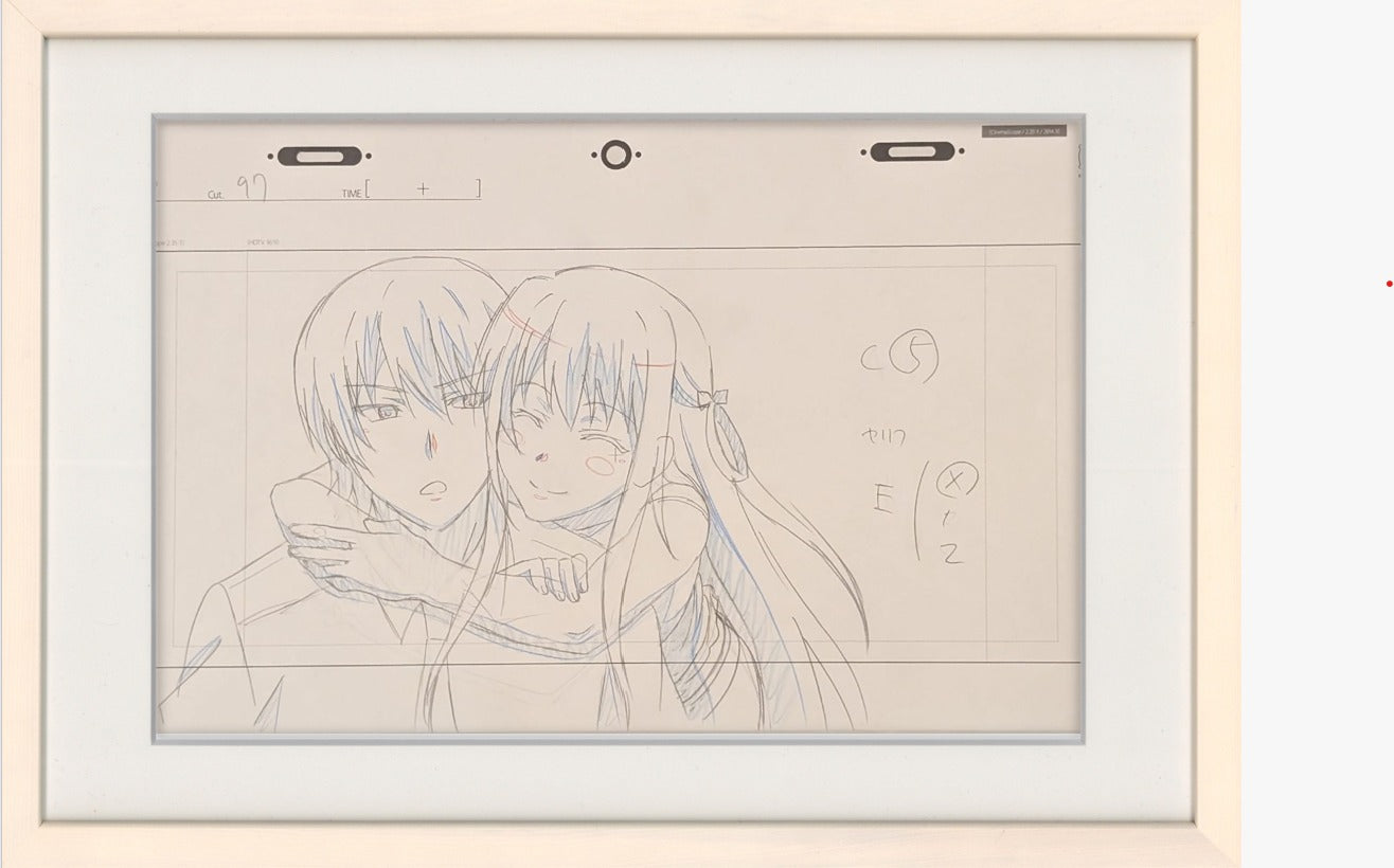 The Fruit of Grisaia Original Drawing (Amane Suou, Yuuji Kazami) 5-page Set