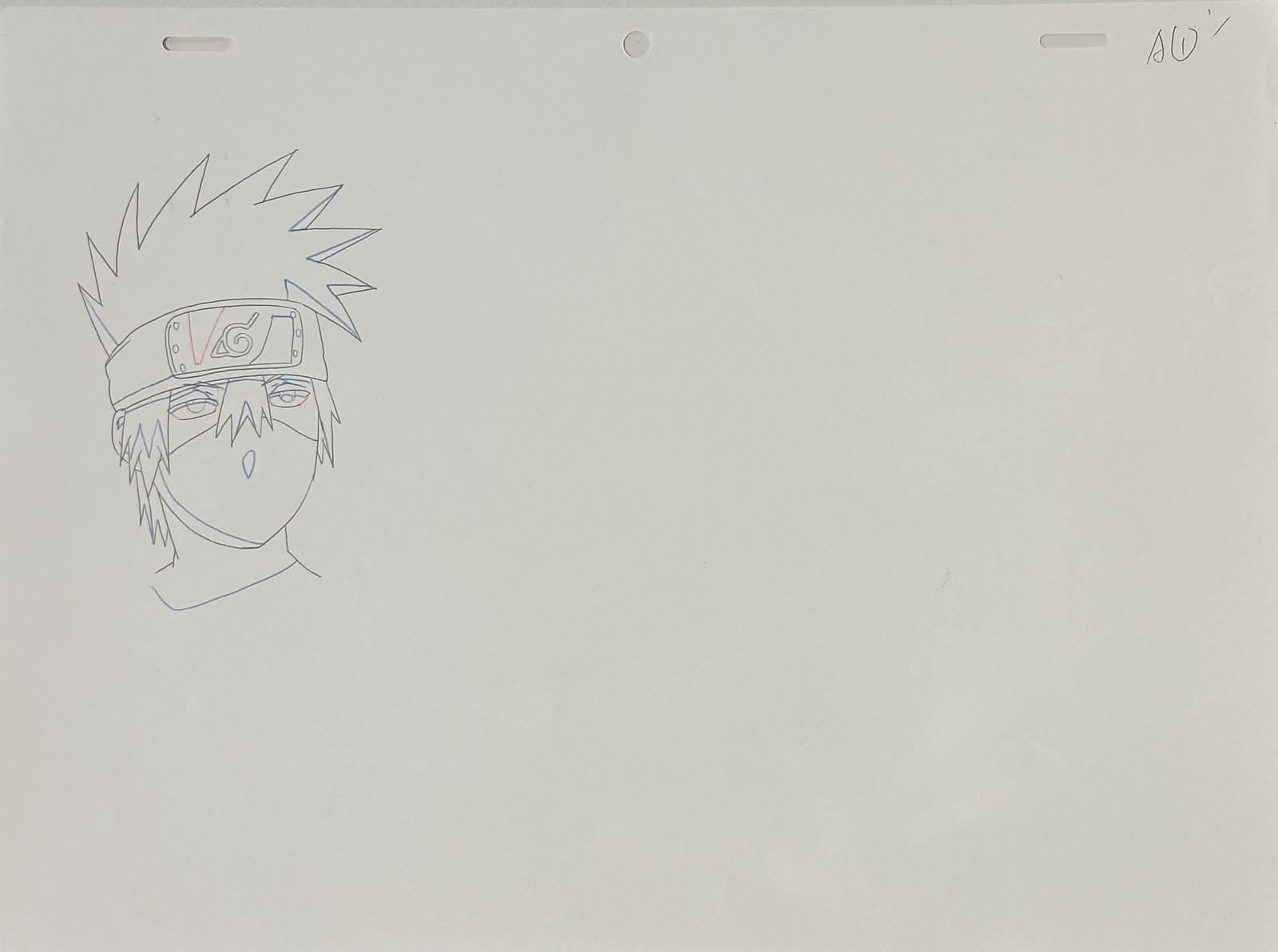 Naruto Shippuden Original Drawing (Kakashi Hatake) 3 page Set