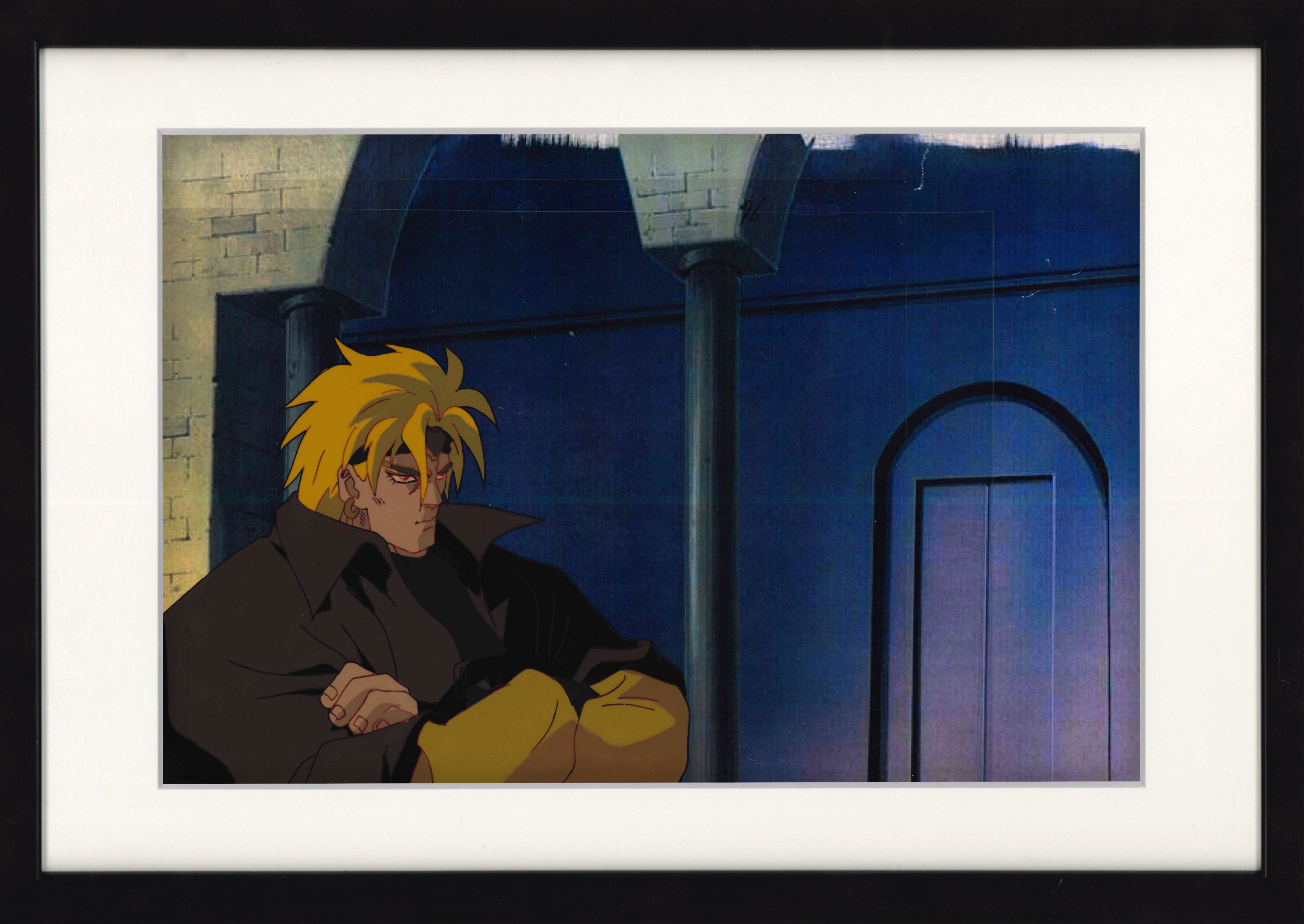 JoJo's Bizarre Adventure (1993 Series) Original Cel & Background Copy (Dio Brando) 2-Piece Set