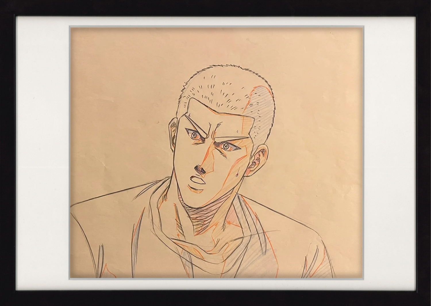Boceto original de Slam Dunk (Hanamichi Sakuragi)