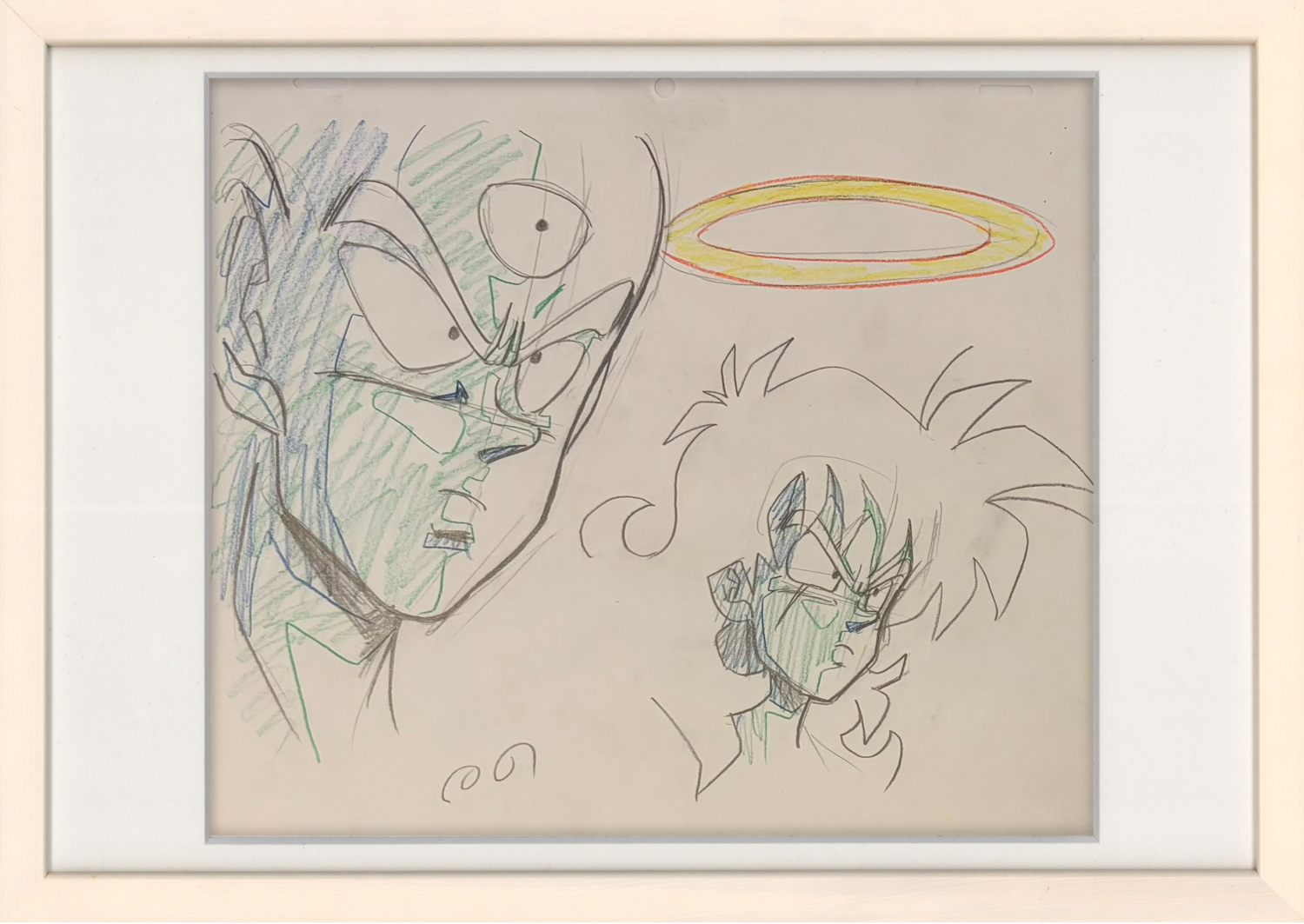Dragon Ball Z Original Sketch (Tien and Yamcha) 2 Piece Set