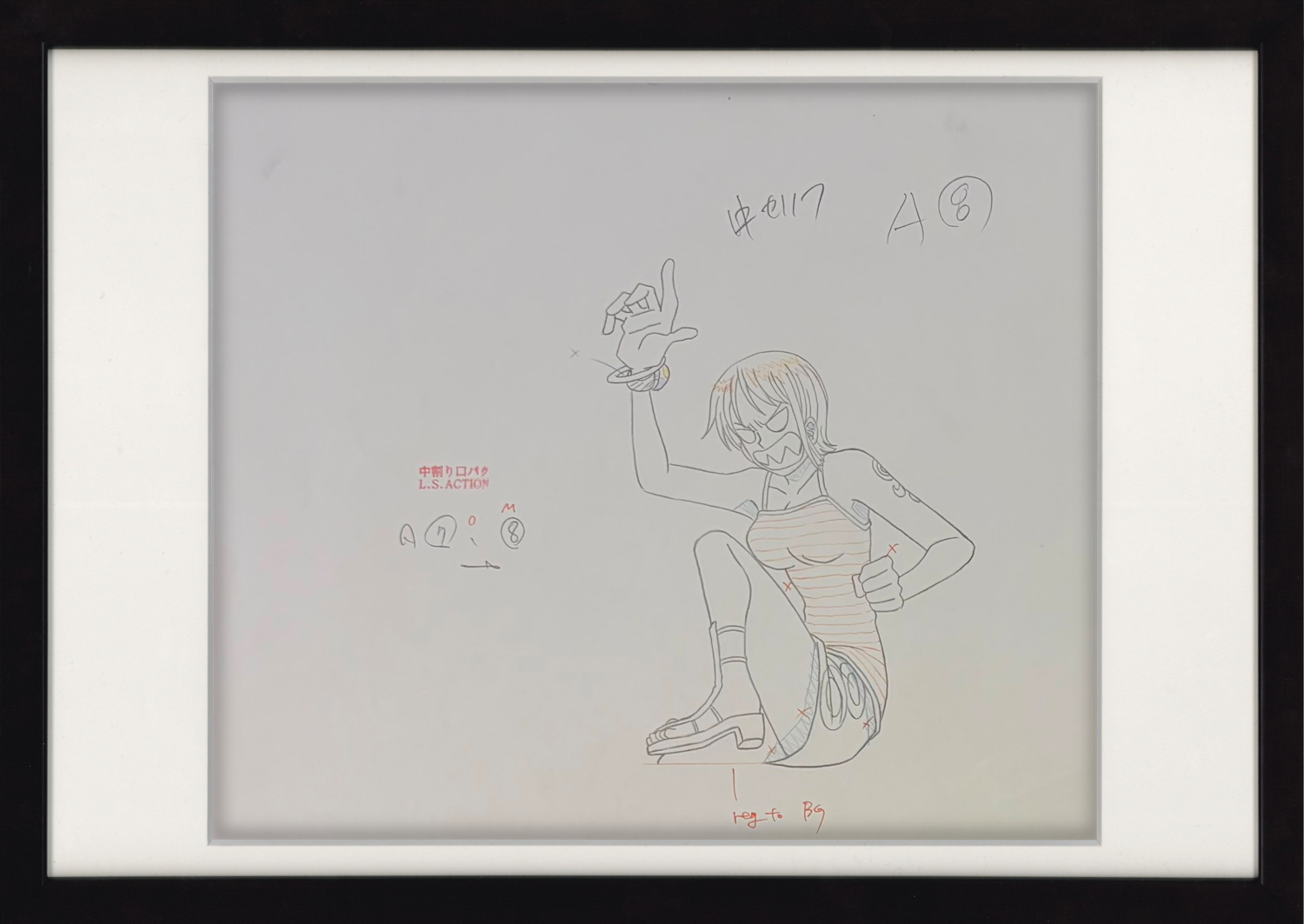 One Piece Original Sketch (Nami) 3 pages Set