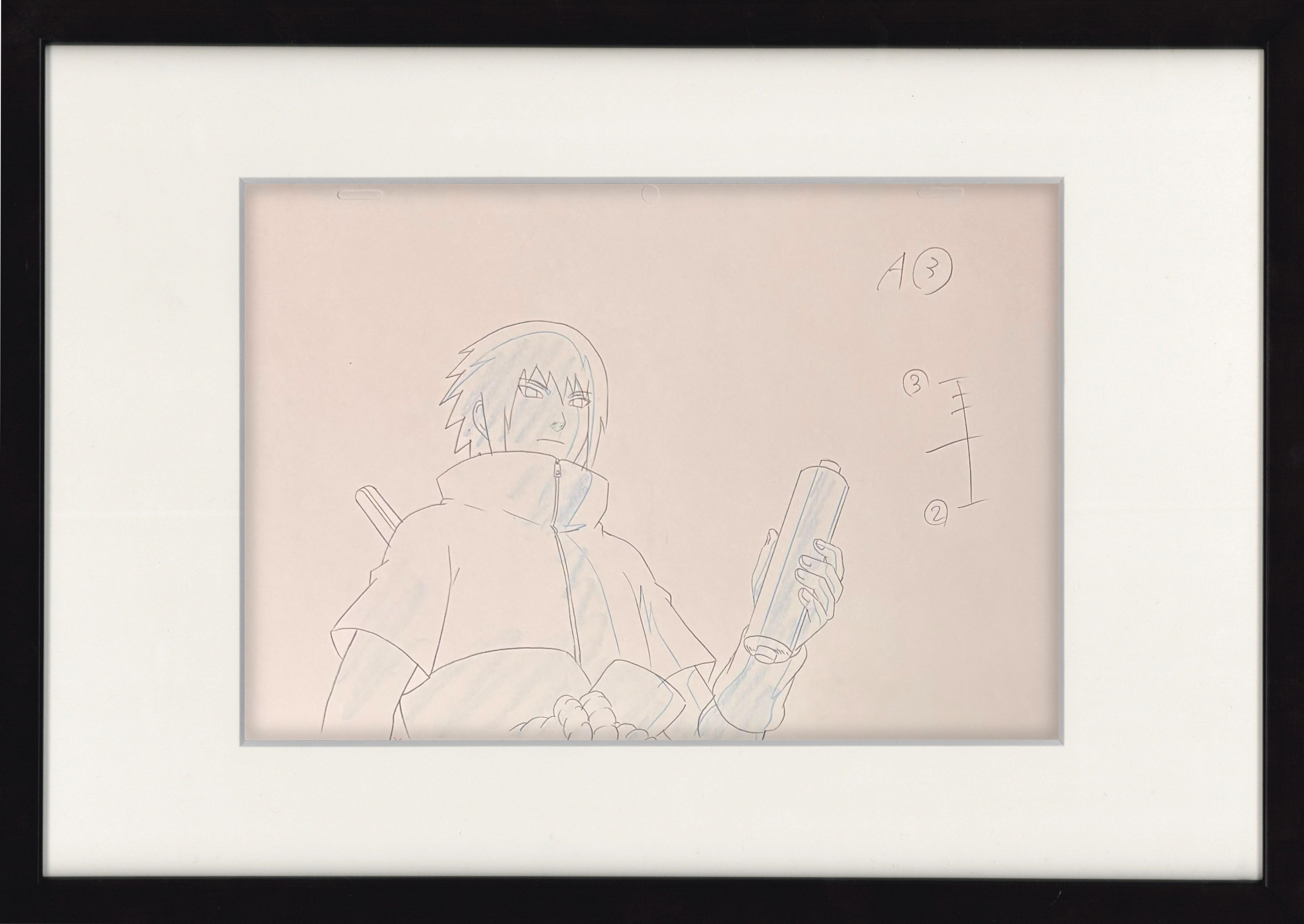 Naruto Shippuden Original Genga (Sasuke Uchiha) 2-Piece Set