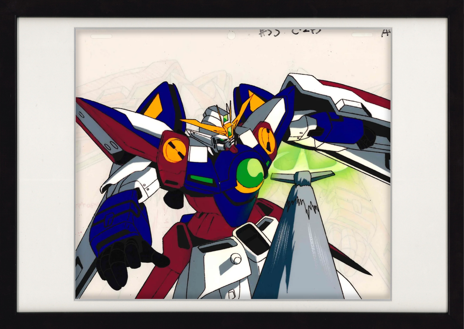 Mobile Suit Gundam Wing Original Cel, Douga (Wing Gundam Zero) 2-Piece Set