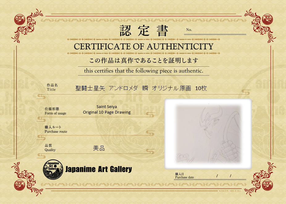 圣斗士星矢（十二宫骑士）原画（仙女座瞬）