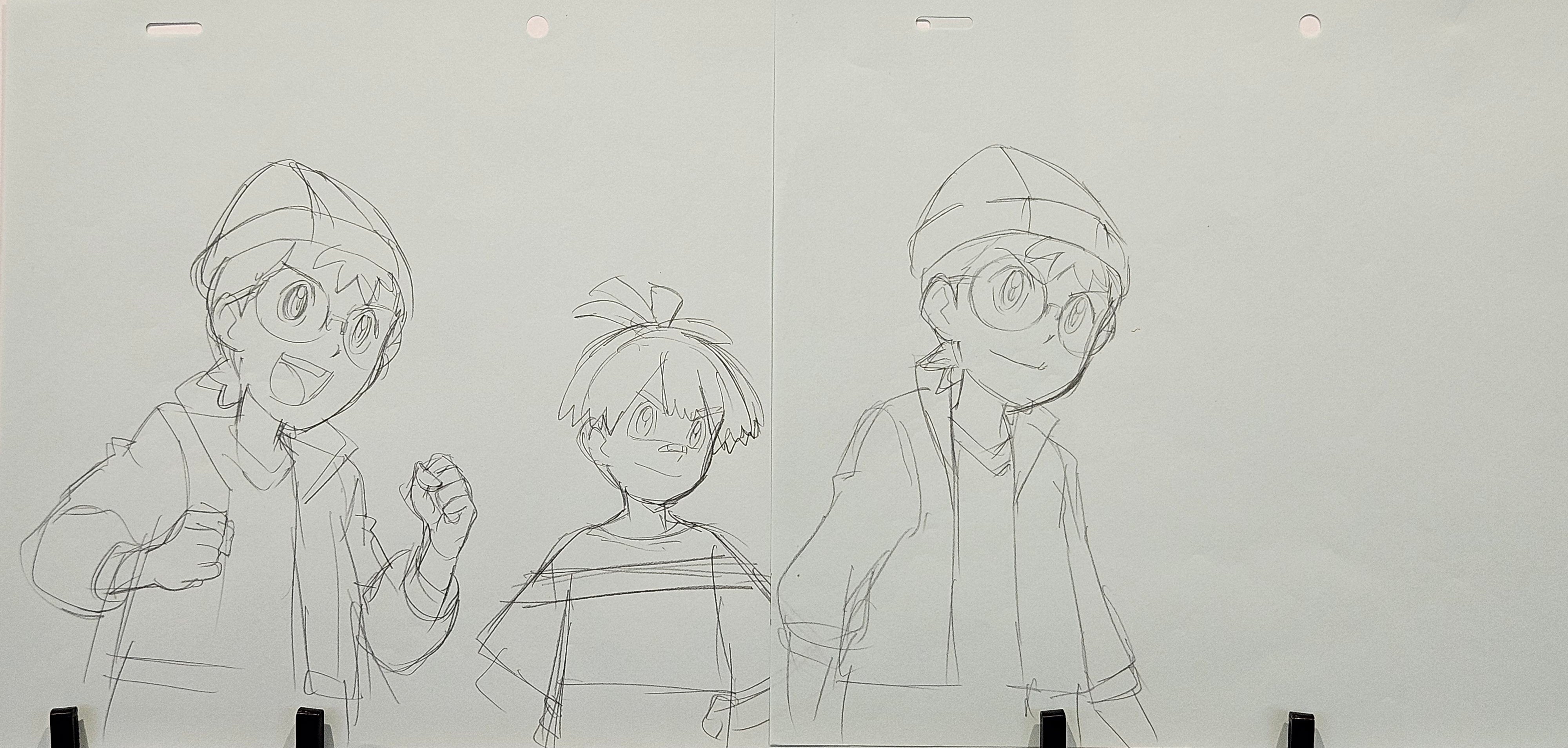 Boceto original de Pokémon (personajes de Alola)