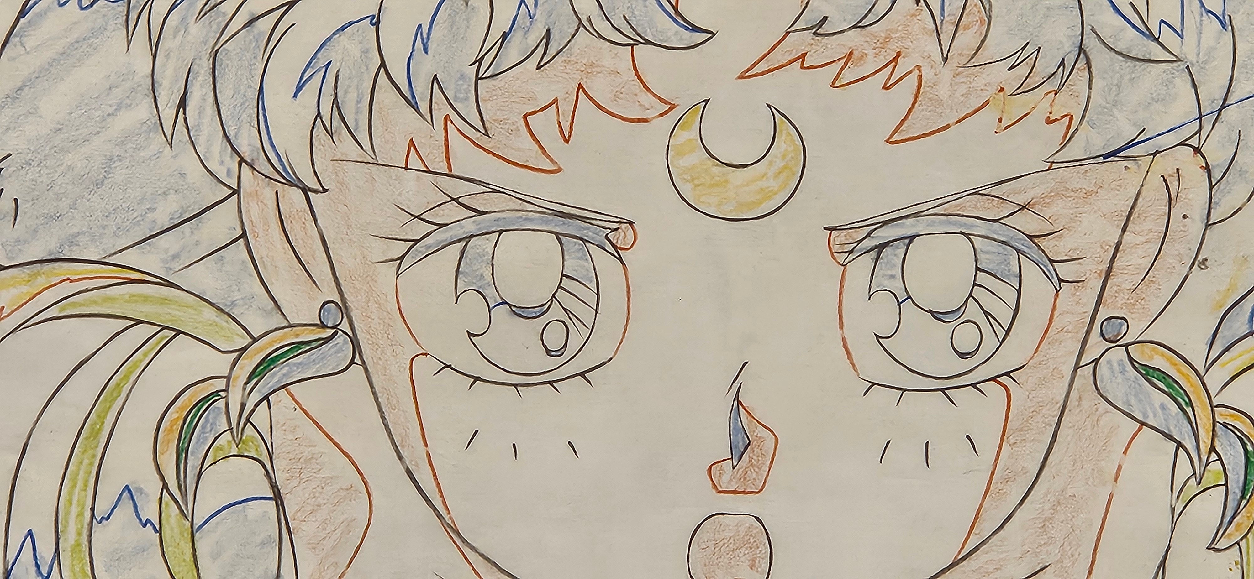 Sailor Moon Original Sketch (Princess Serenity)