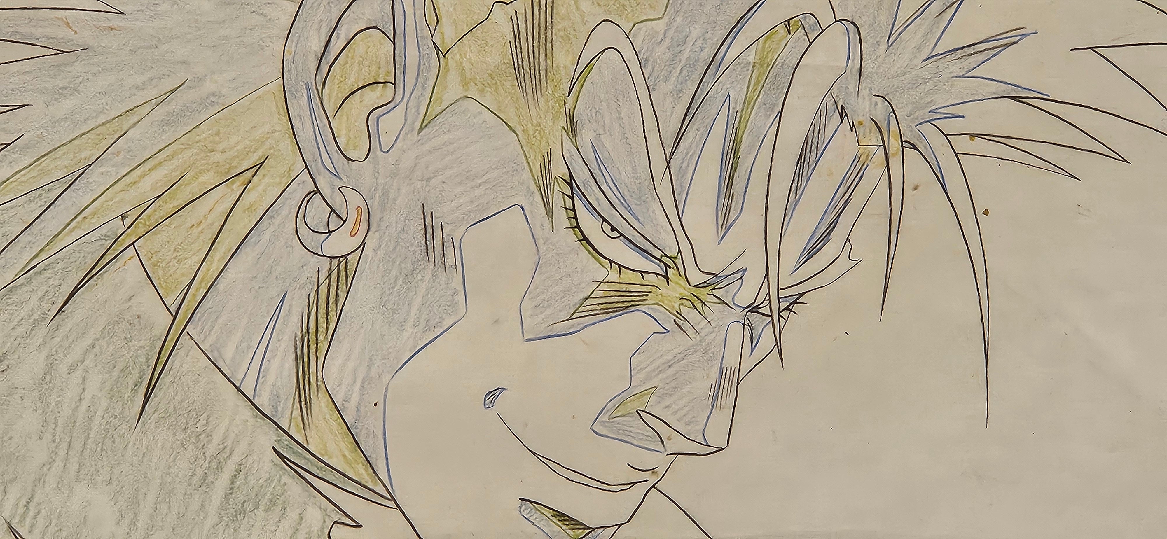 Boceto original de JoJo's Bizarre Adventure (Dio)