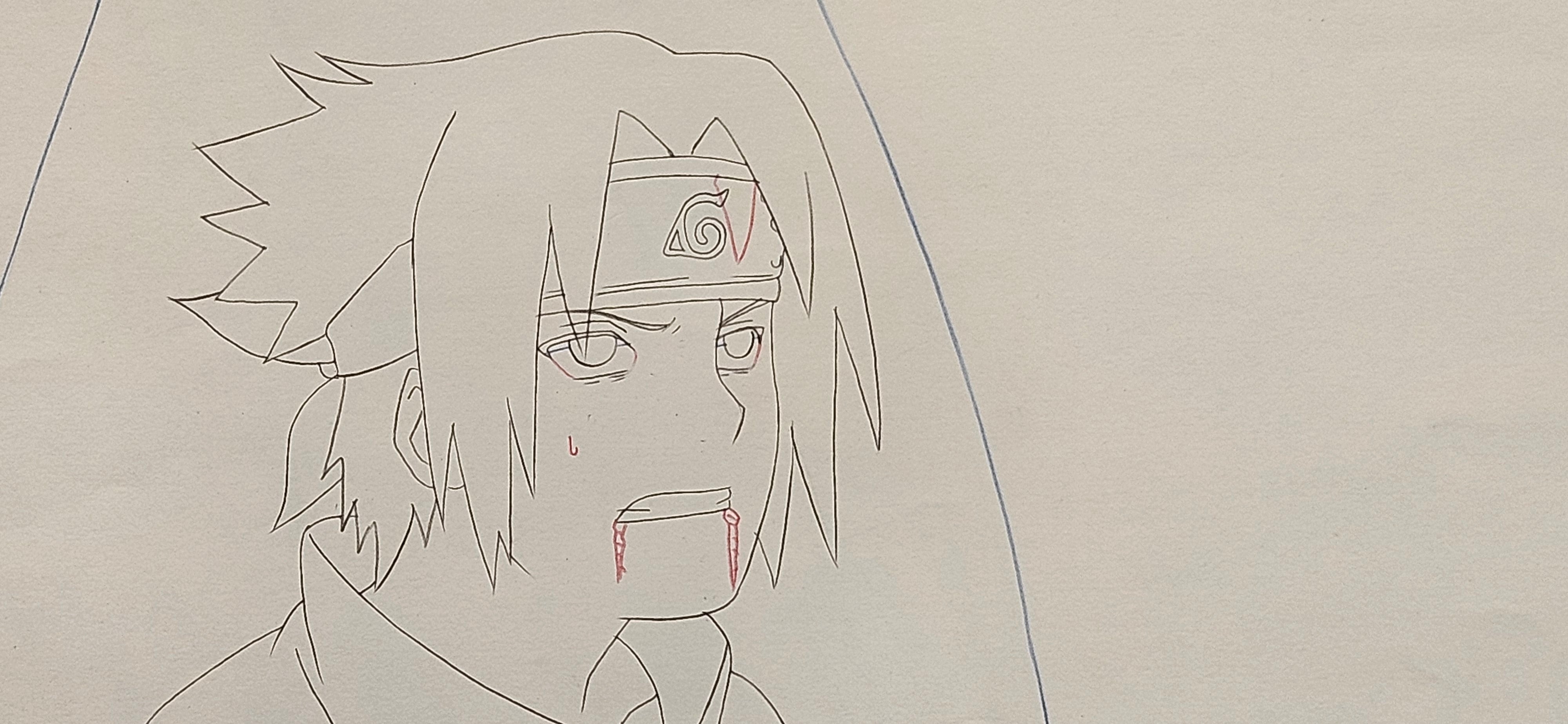 Naruto Original Sketch (Uchiha Sasuke)
