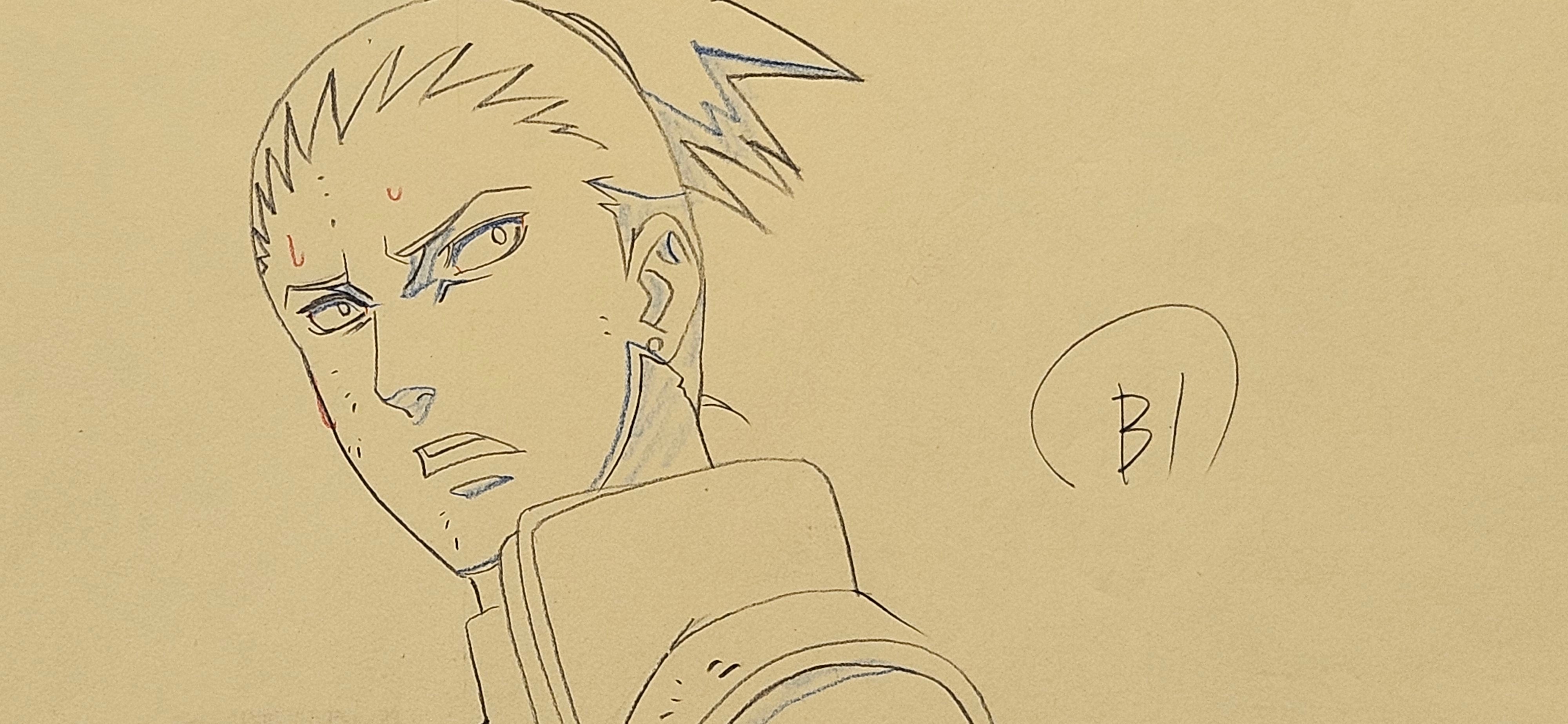 《火影忍者》原画（奈良鹿丸）