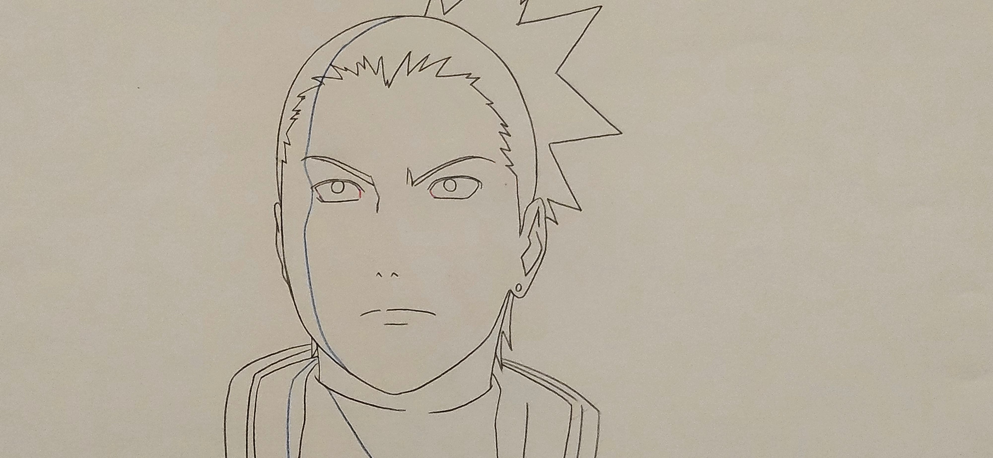 《火影忍者》原画（奈良鹿丸）