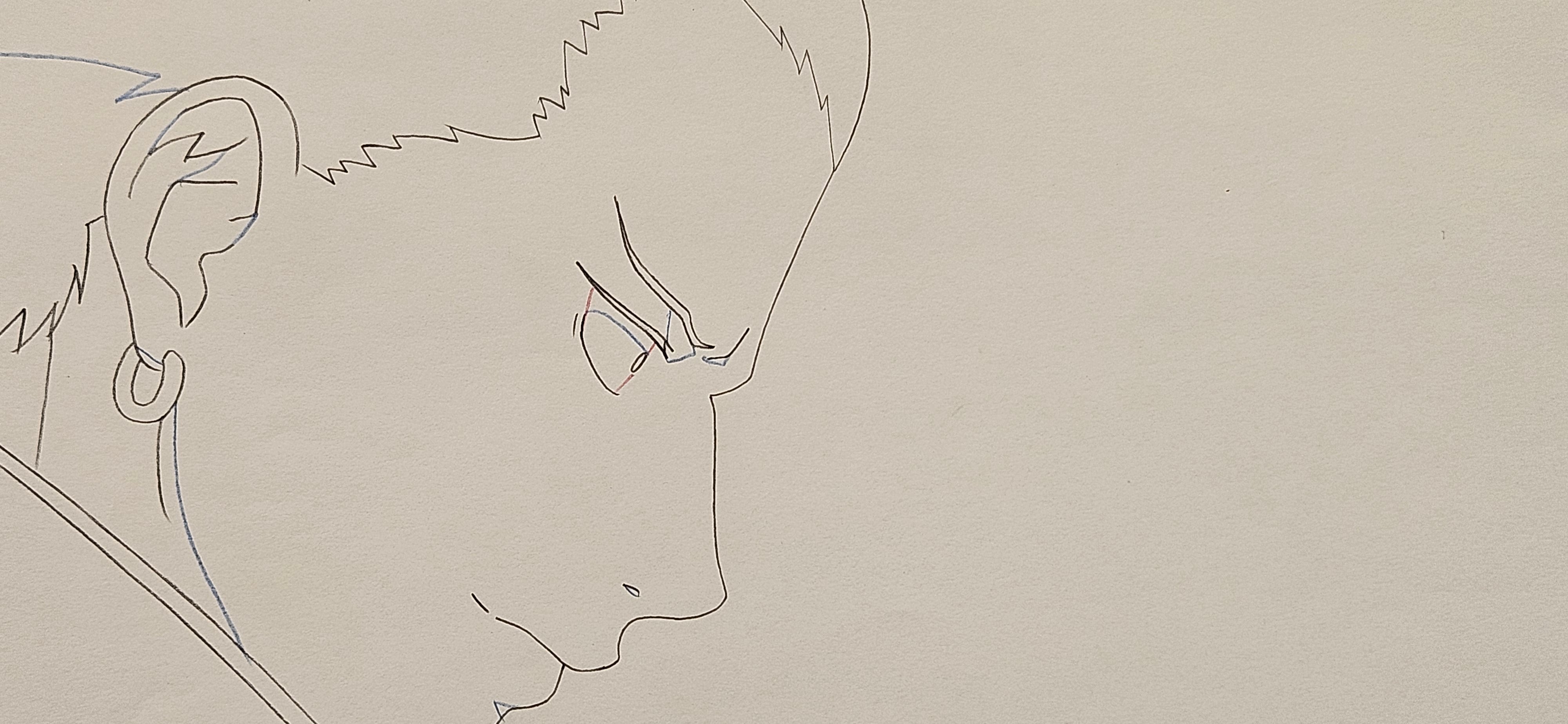 《火影忍者》原画（奈良鹿丸）