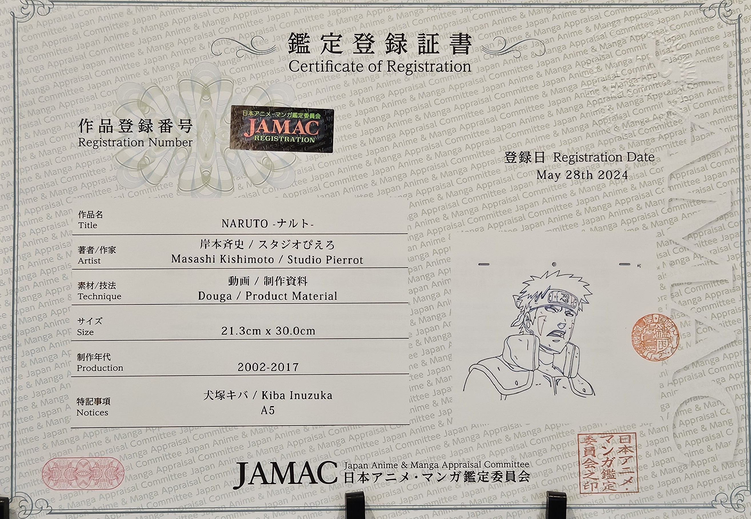 Naruto Original Sketch (Inuzuka Kiba)