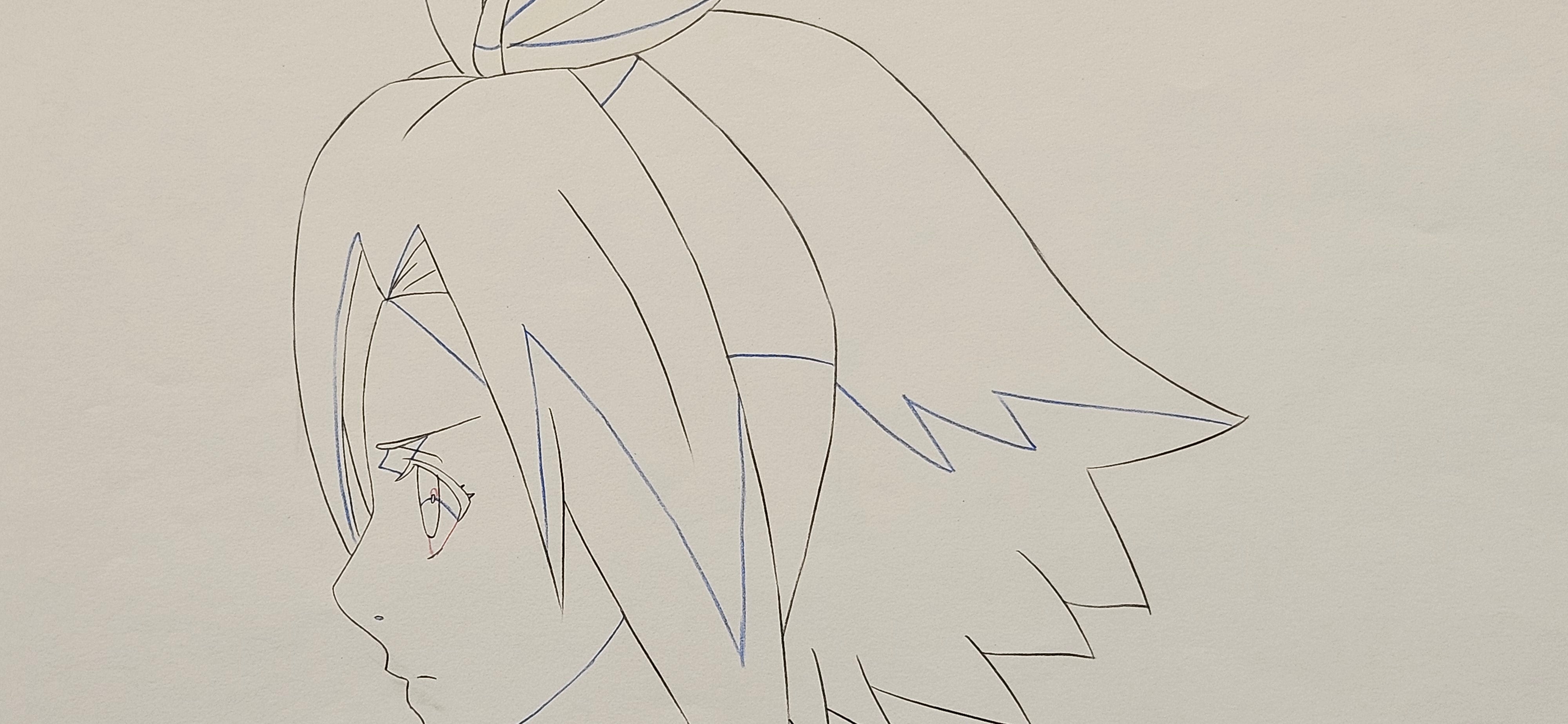 Bosquejo original de Naruto (Haruno Sakura)