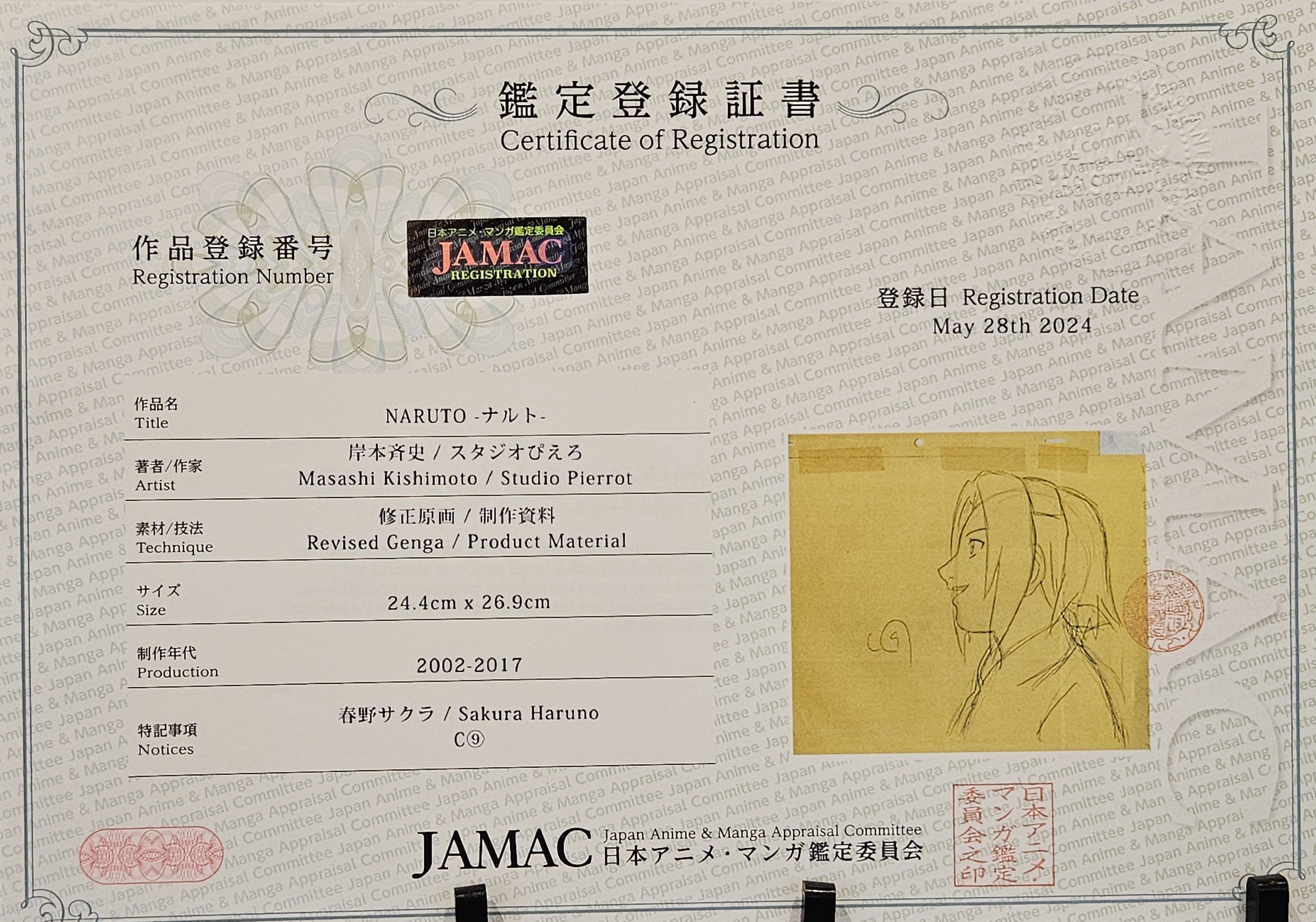 Bosquejo original de Naruto (Haruno Sakura)