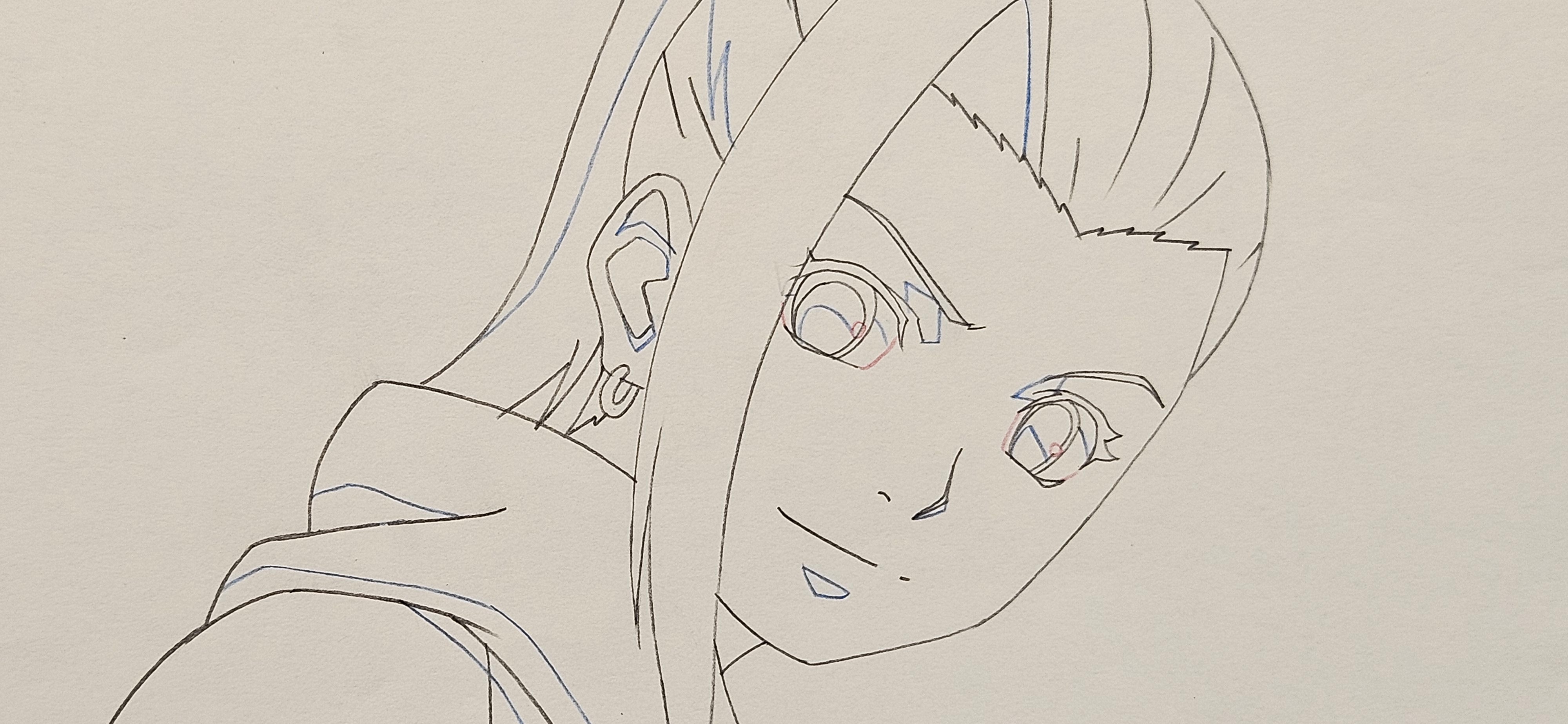 Boceto original de Naruto (Yamanaka Ino)