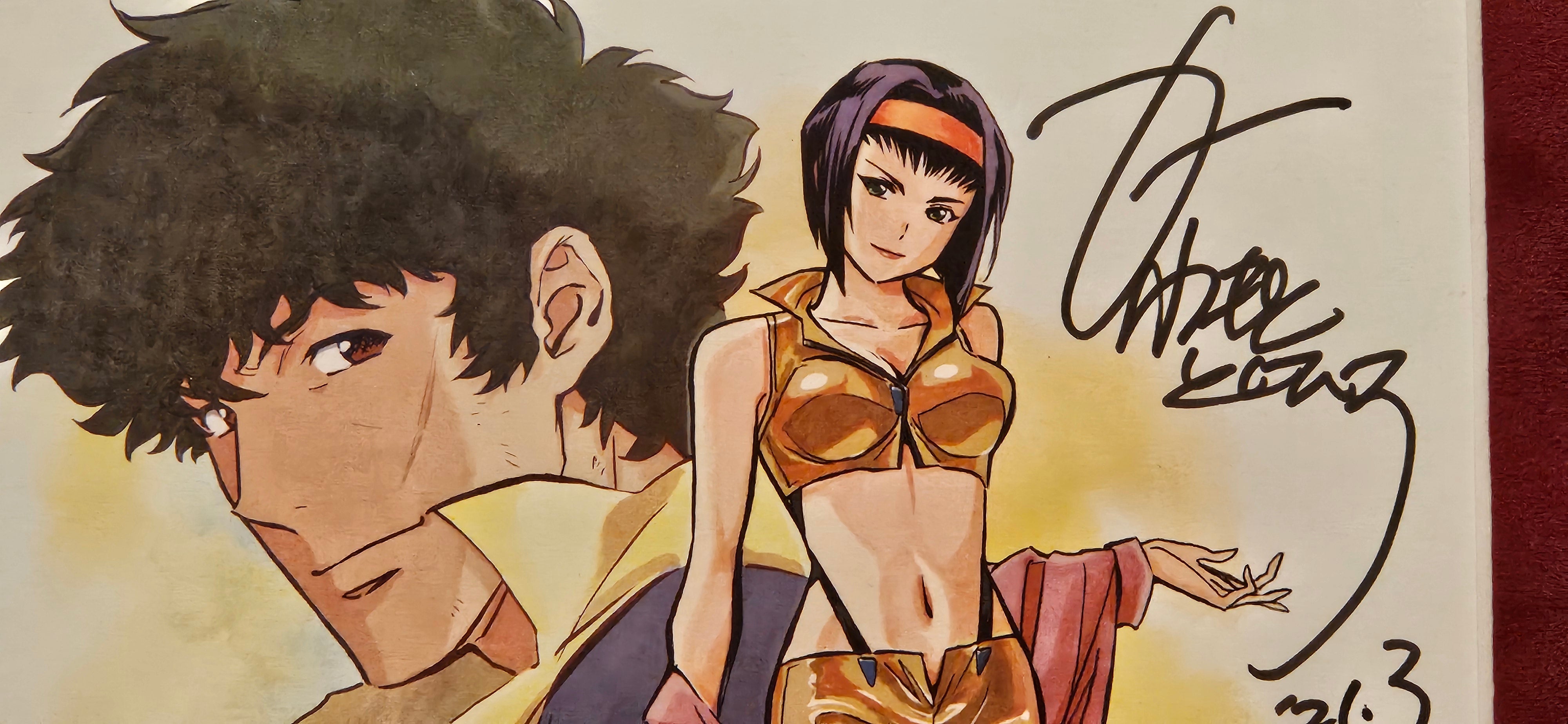 星际牛仔签名版画