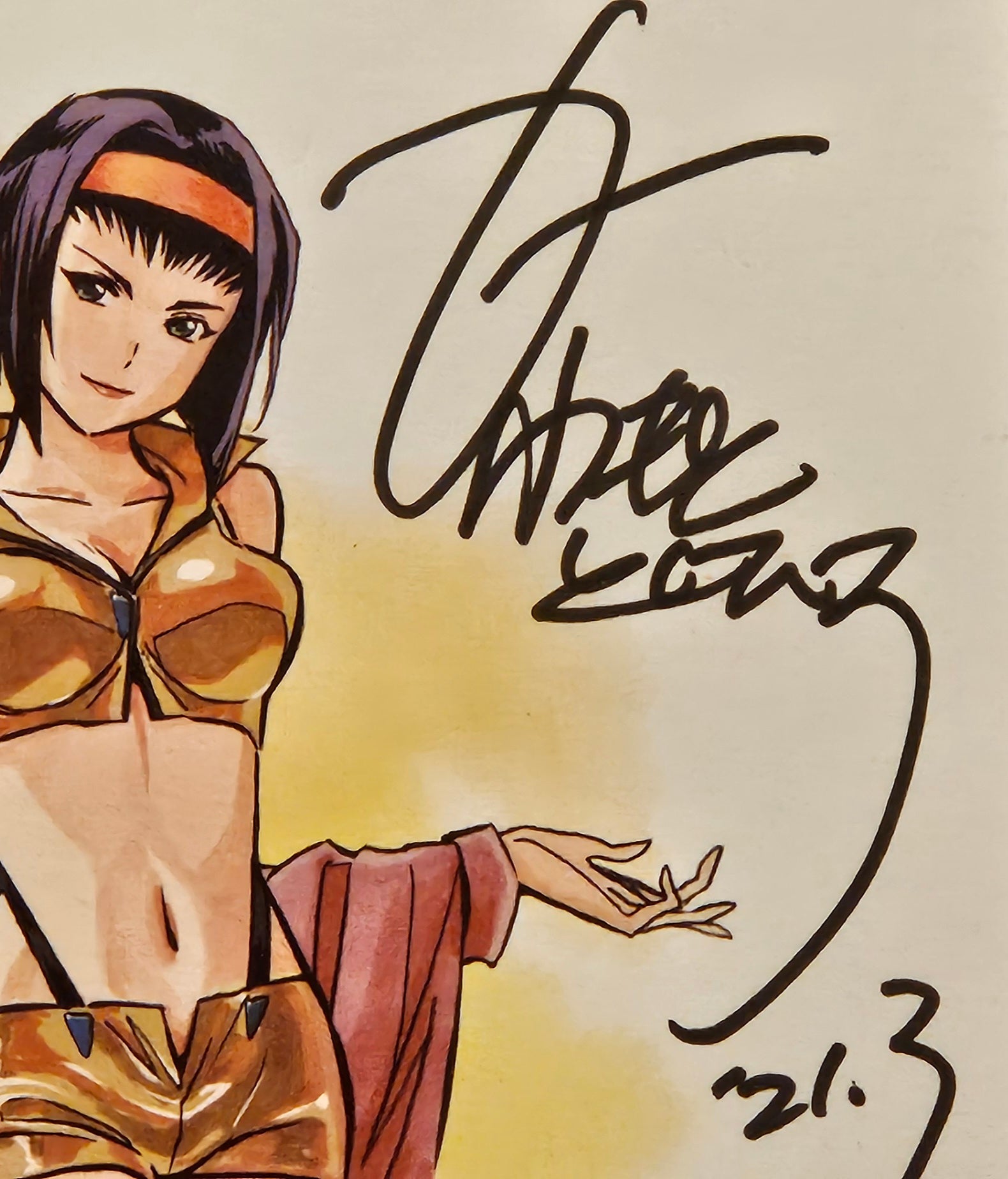 星际牛仔签名版画