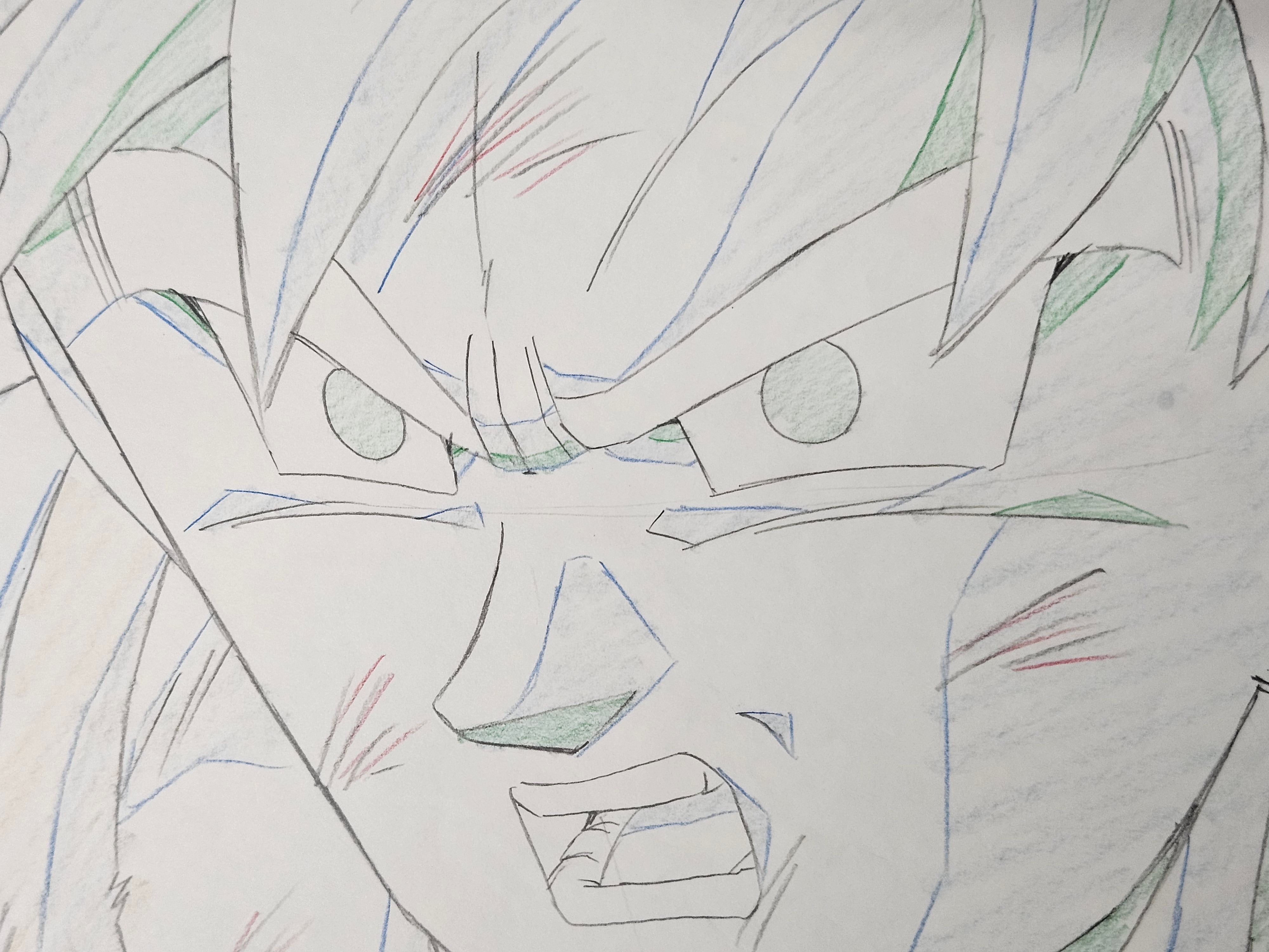 Dragonball Original 3 Piece Sketch (Son Goku)