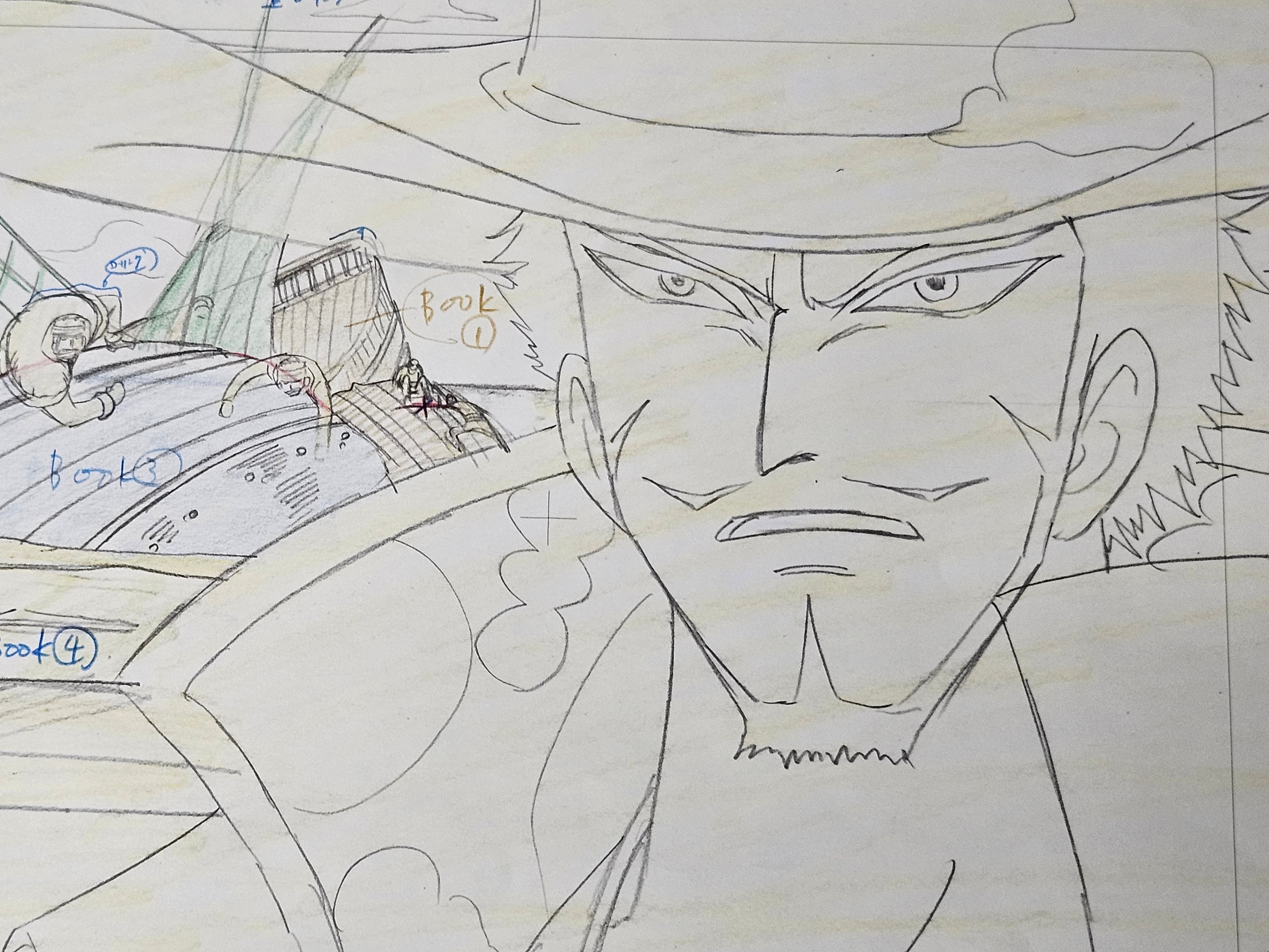 海贼王原画（鹰眼米霍克）