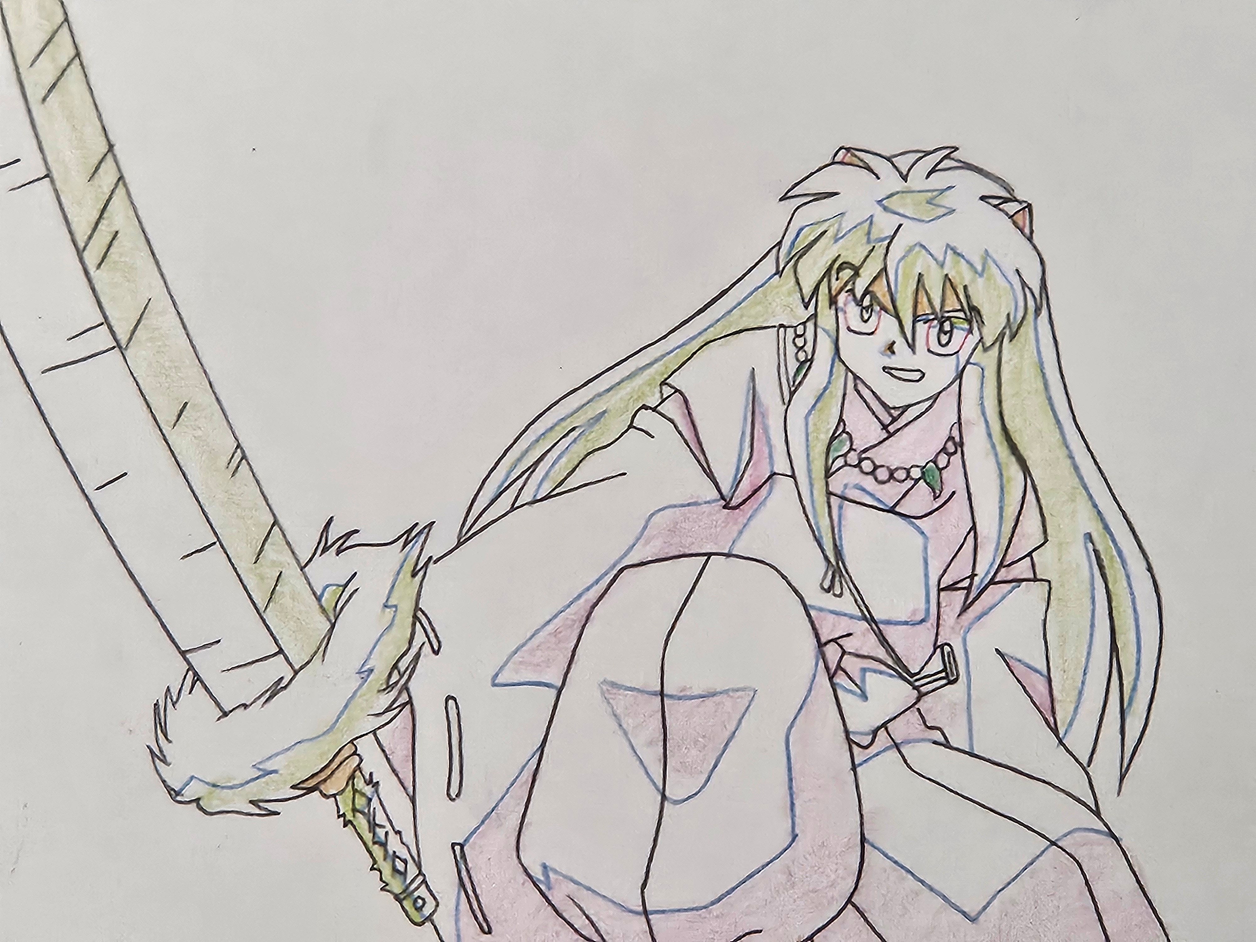 Boceto original de Inuyasha (Inuyasha)