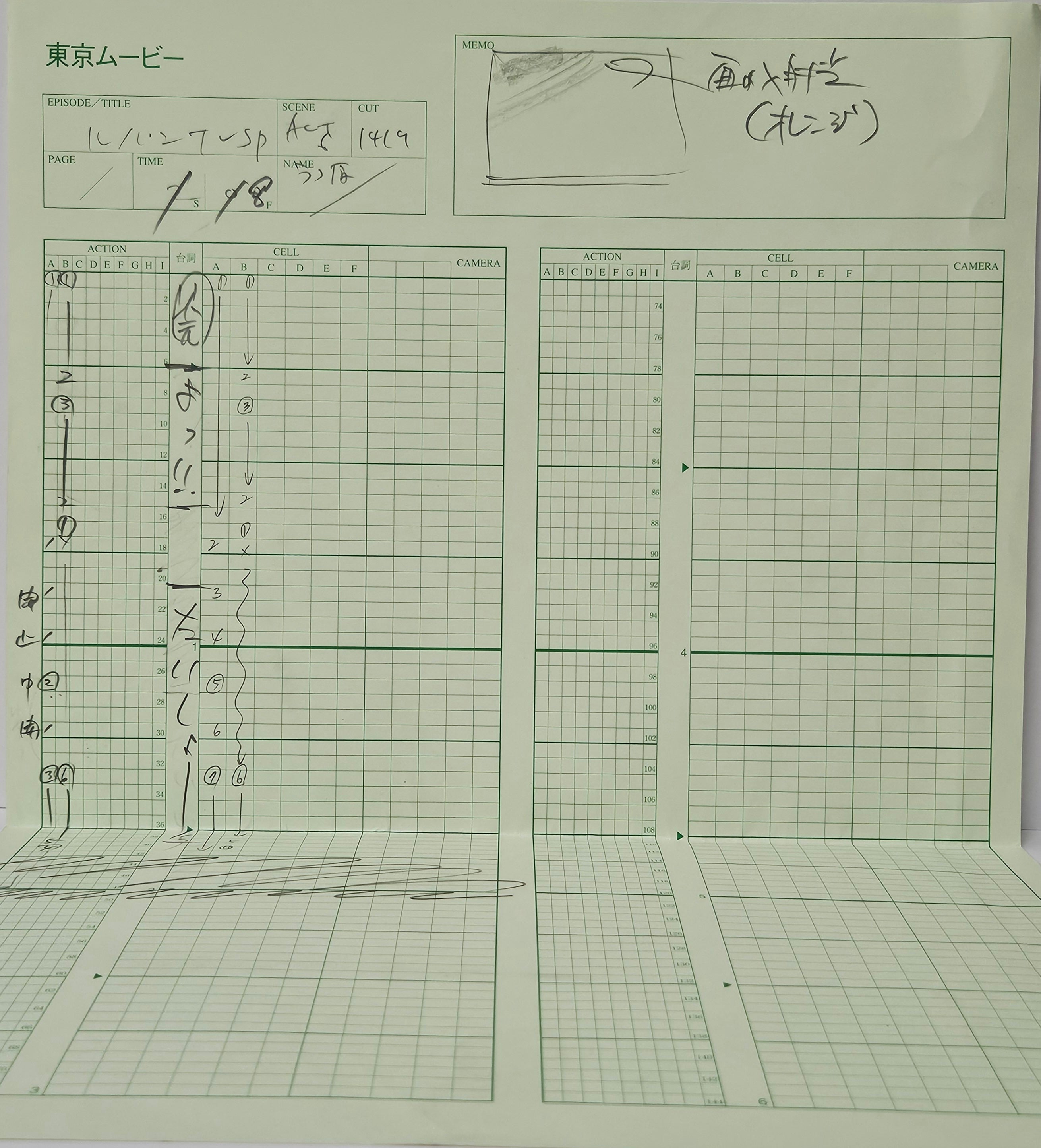 Lupin III Original Sketch (Daisuke Jigen)