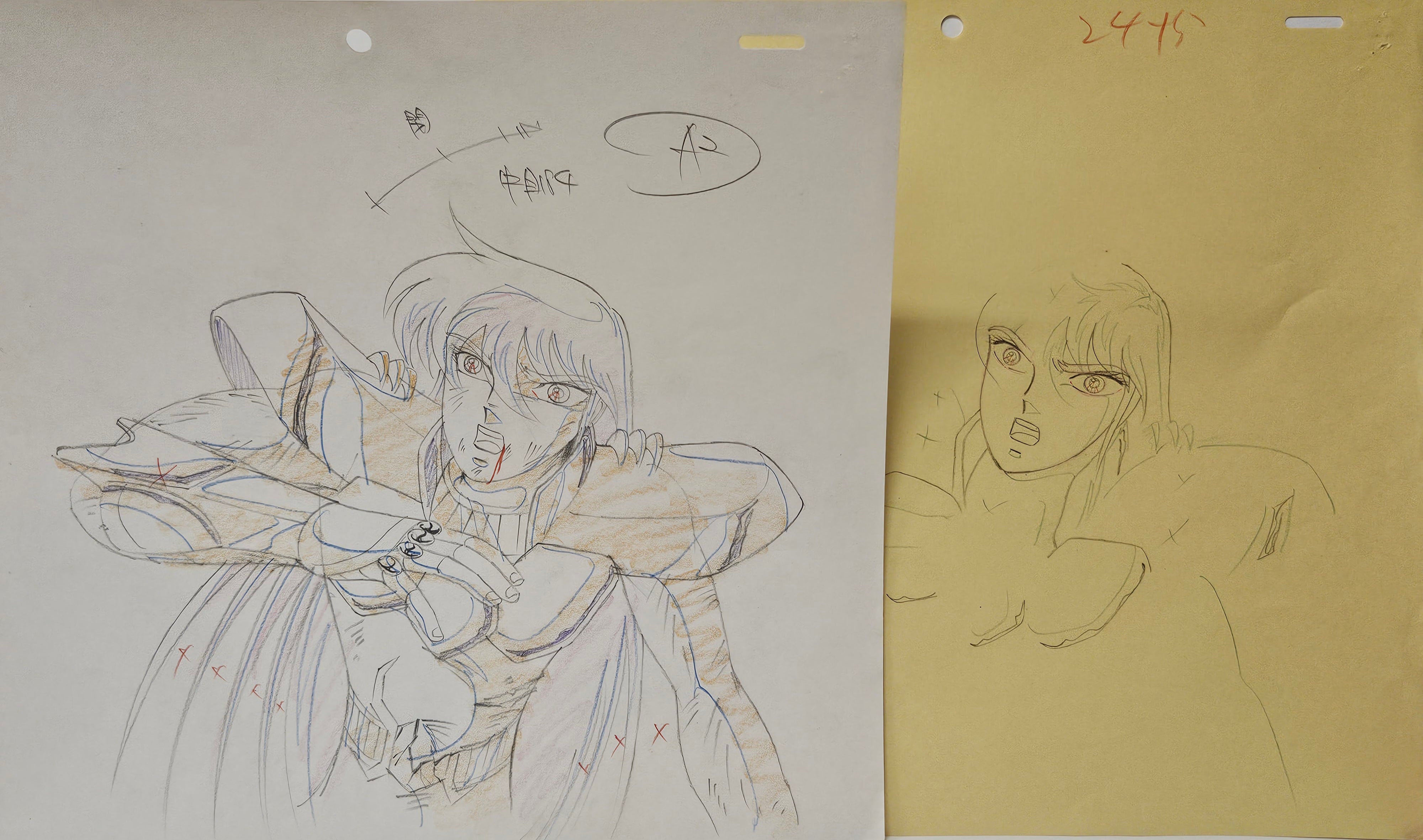 Boceto original de Saint Seiya (Shiryu)