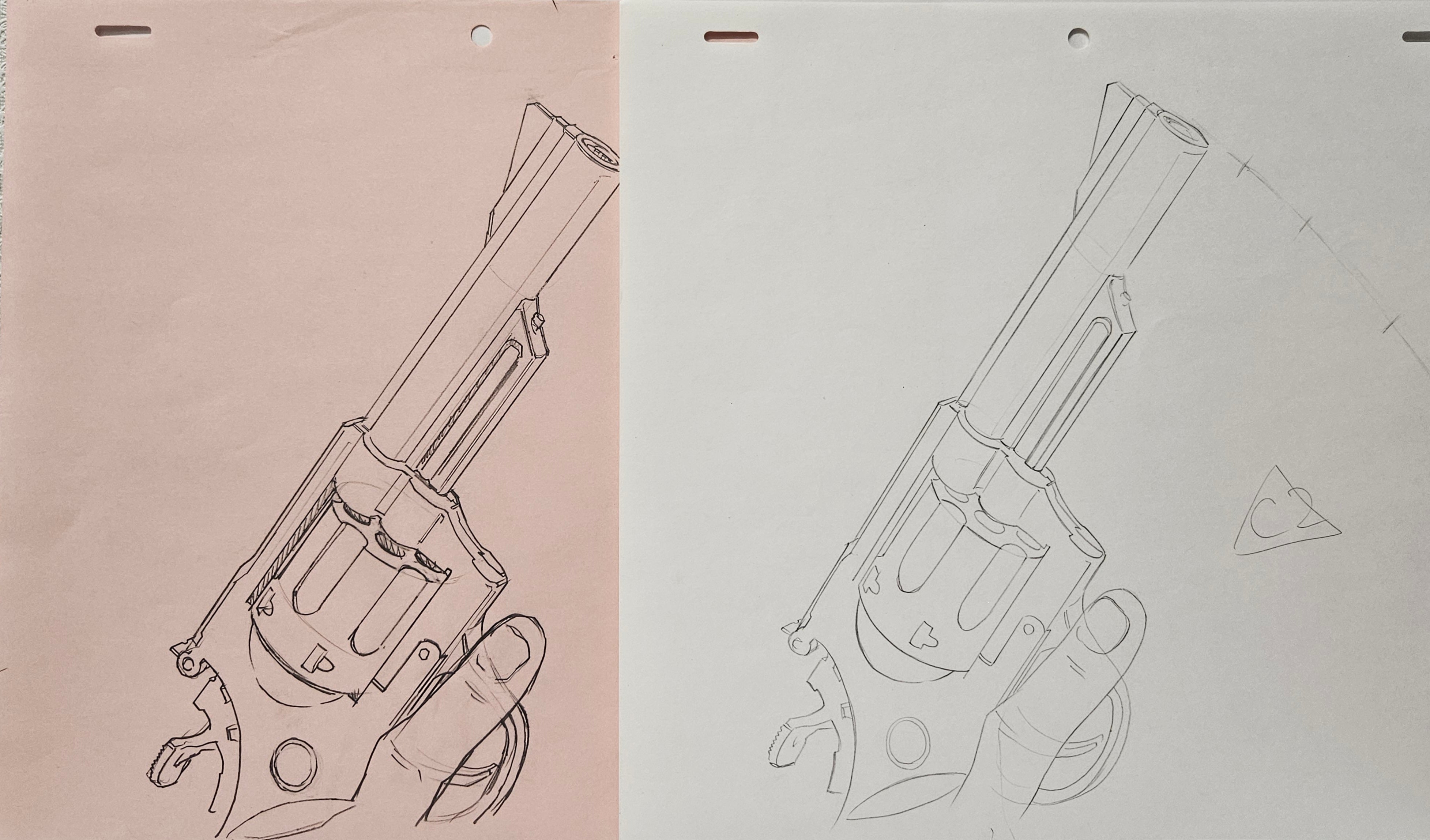 Lupin III Original Sketch (Daisuke Jigen's Gun)