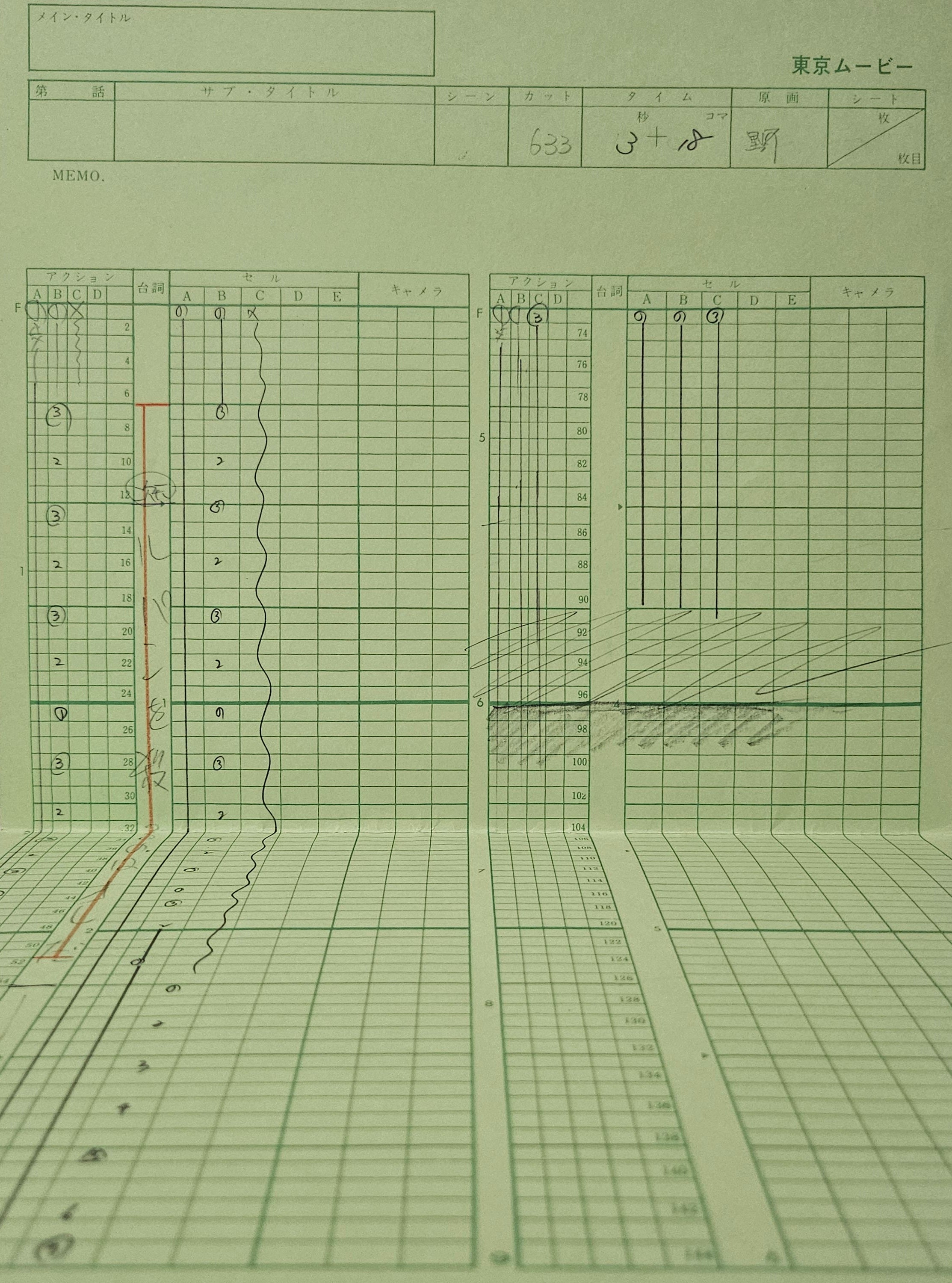 Boceto original de Lupin III (Daisuke Jigen)