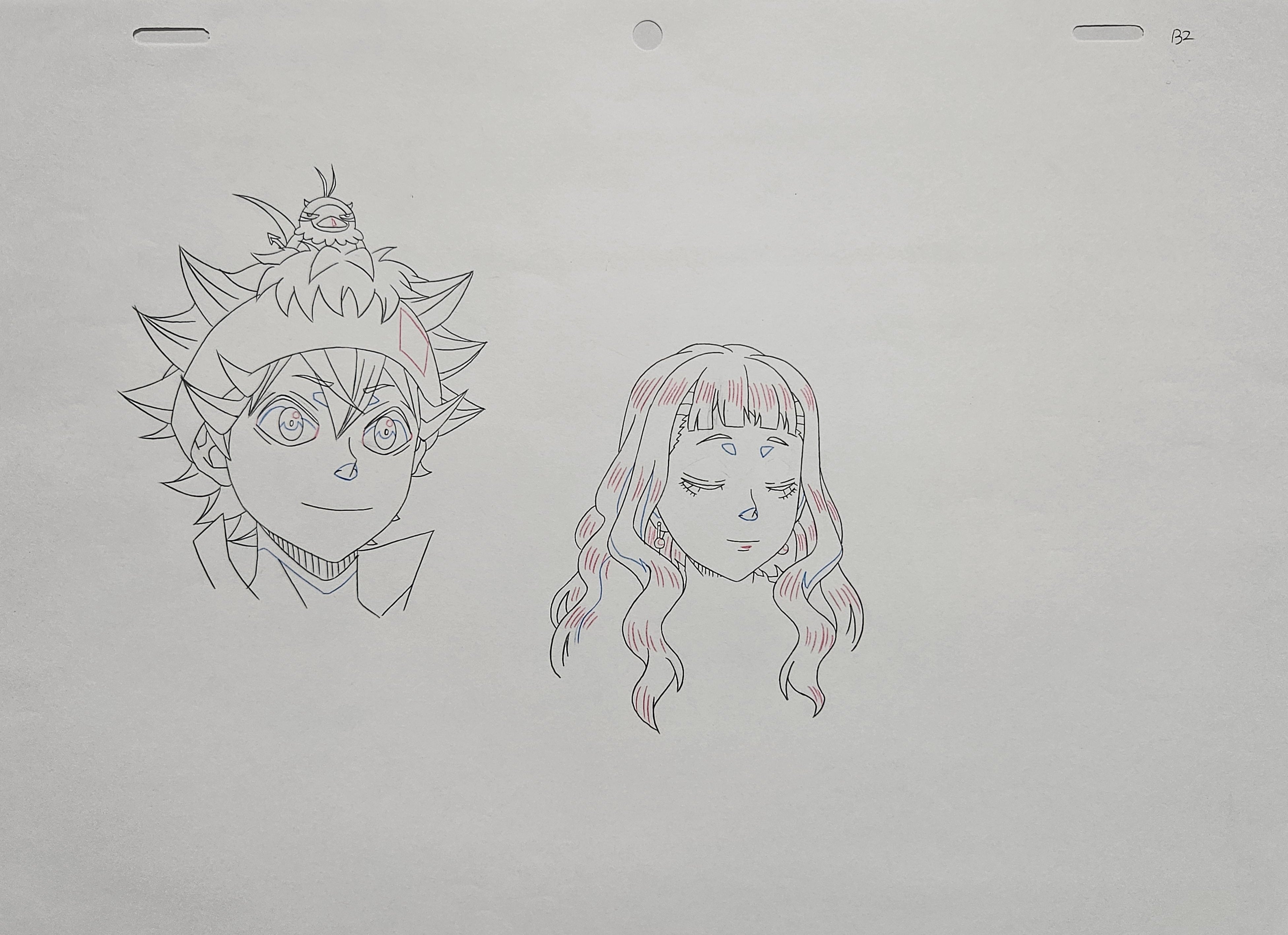 黑色四叶草原画（阿斯塔、米莫萨、尤诺）