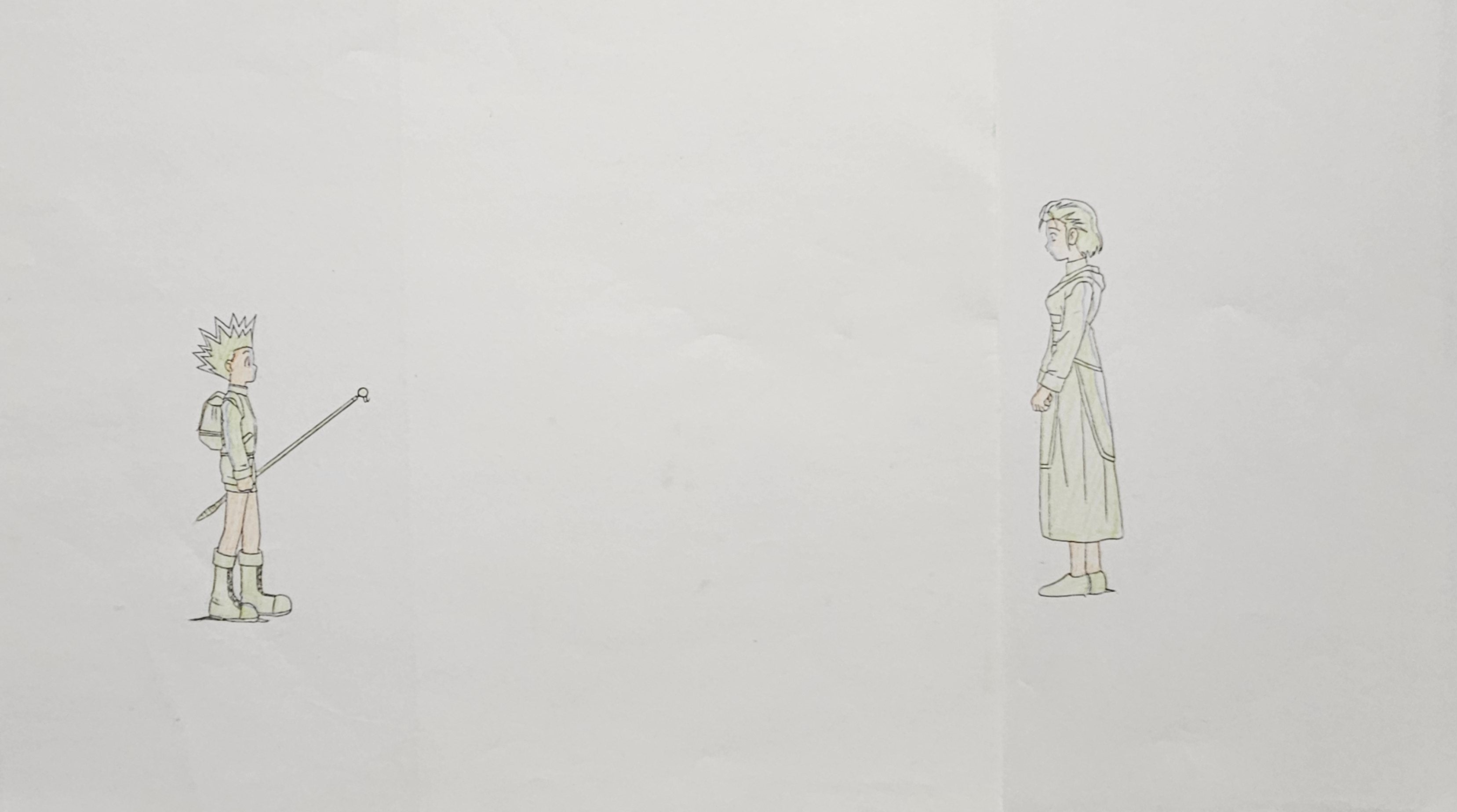 Hunter x Hunter Original Cel and Sketch (Gon & Mito)