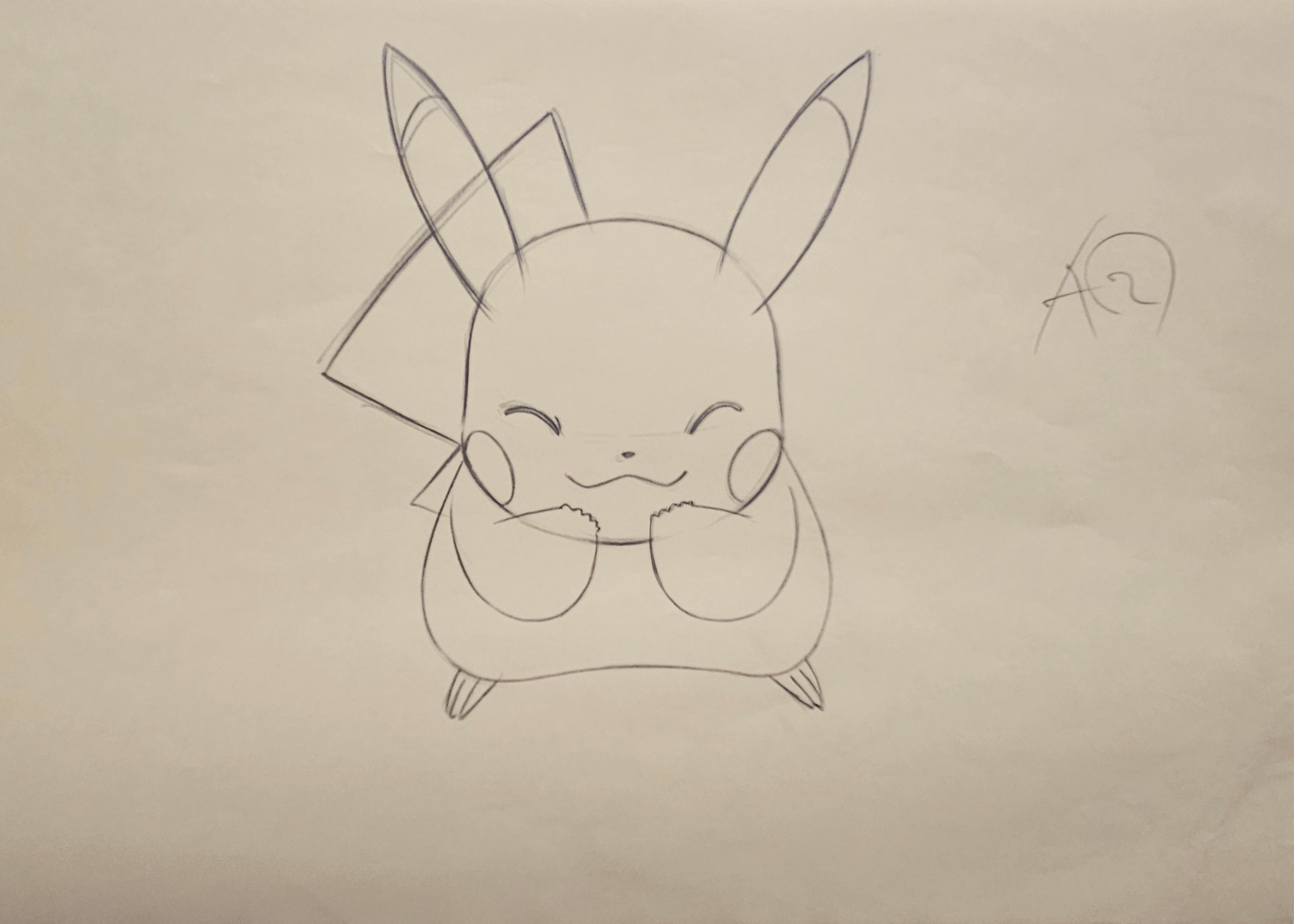 Pokémon Original Sketch (Pikachu)