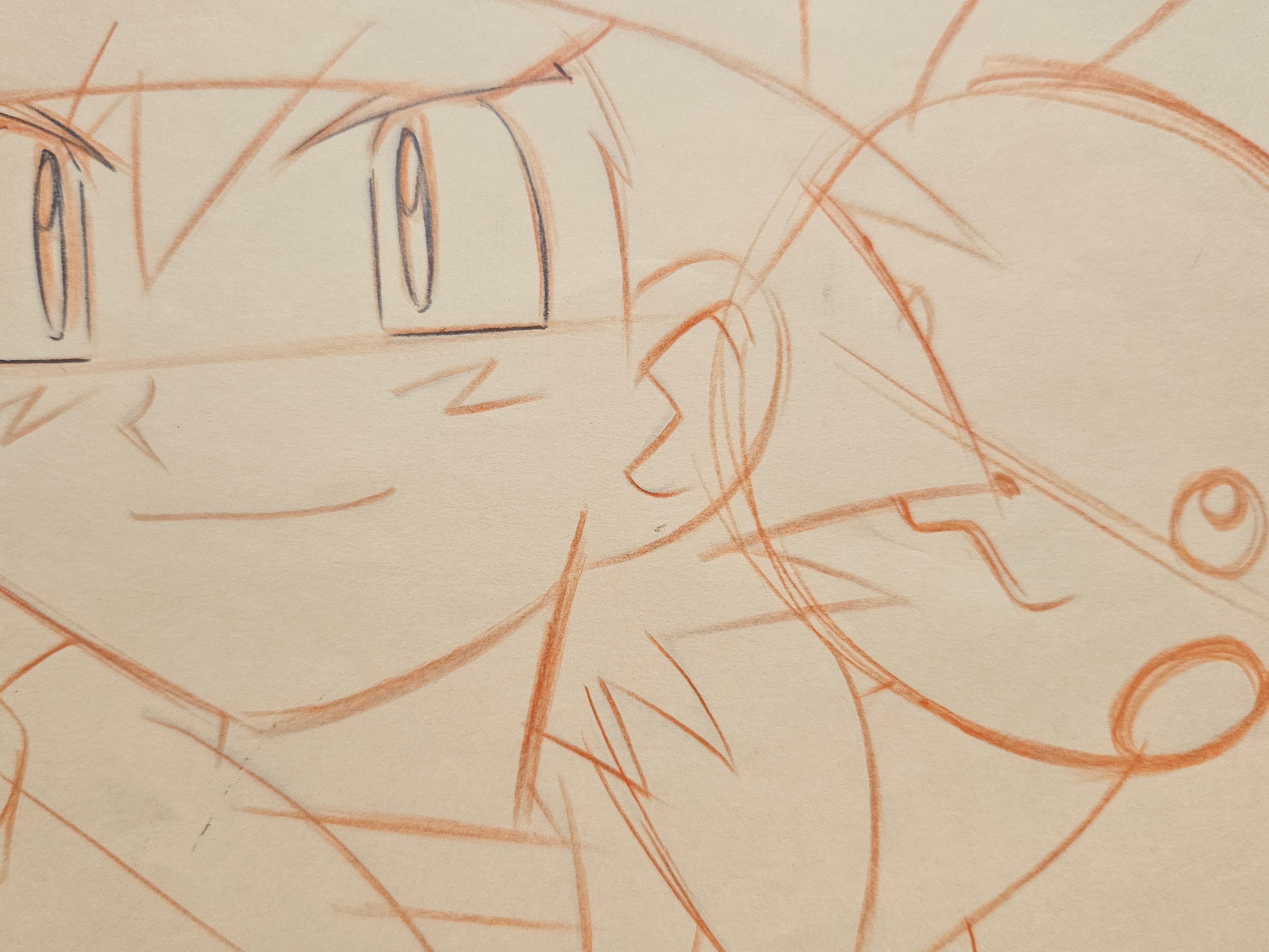 宝可梦原始草图（小智和皮卡丘）