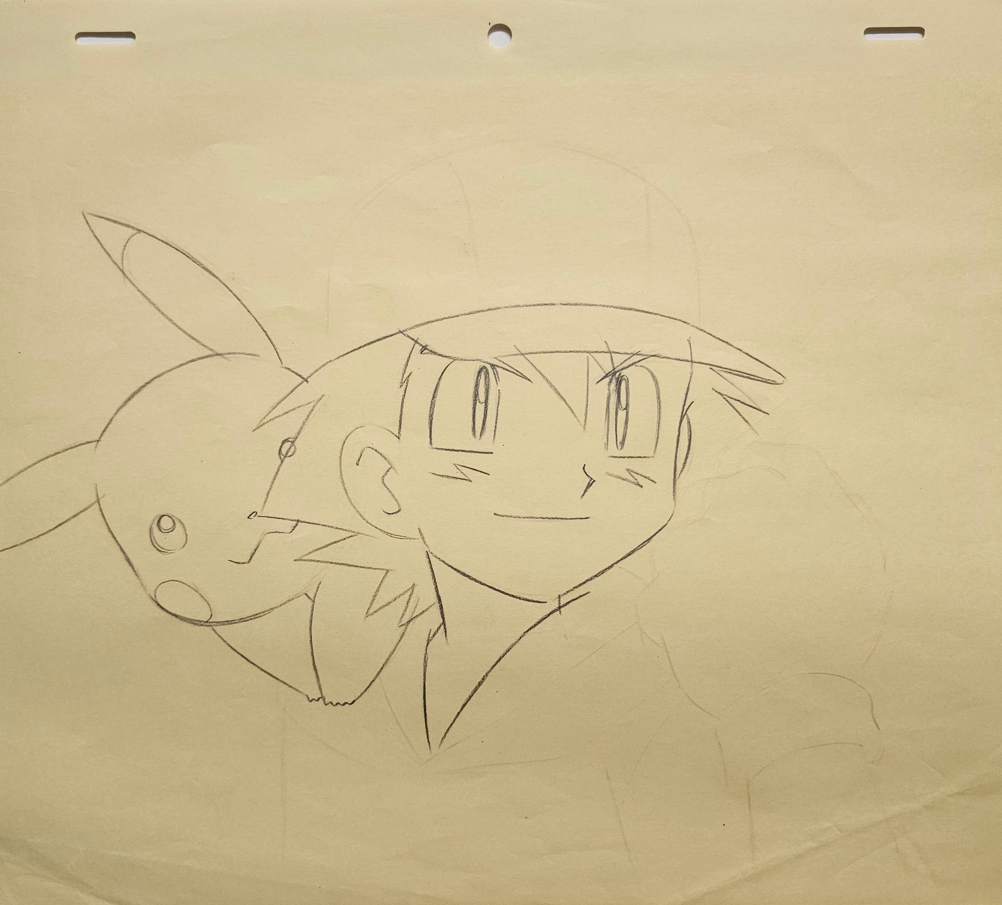 Pokémon Original Sketch (Ash & Pikachu)