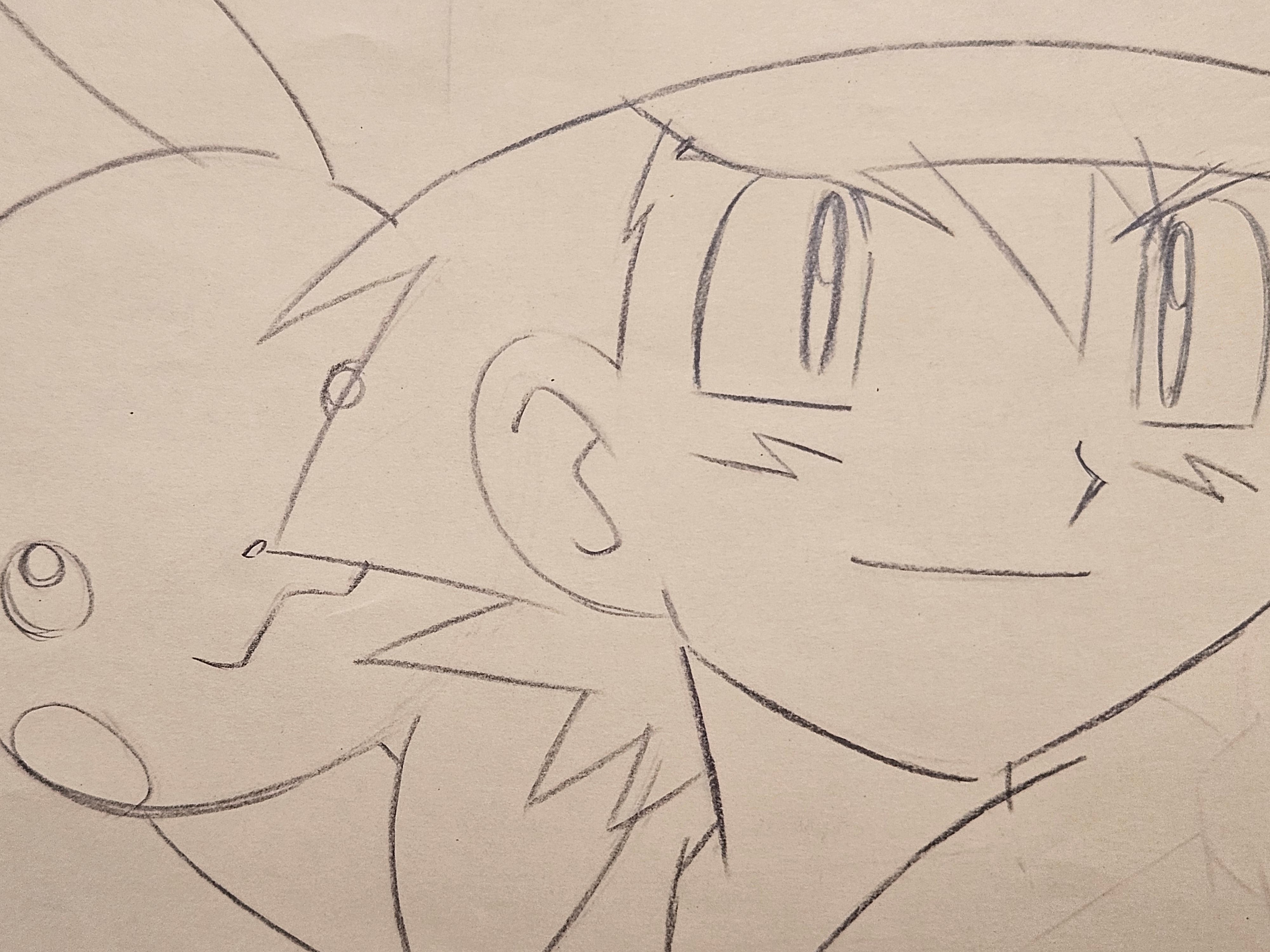 Pokémon Original Sketch (Ash & Pikachu)