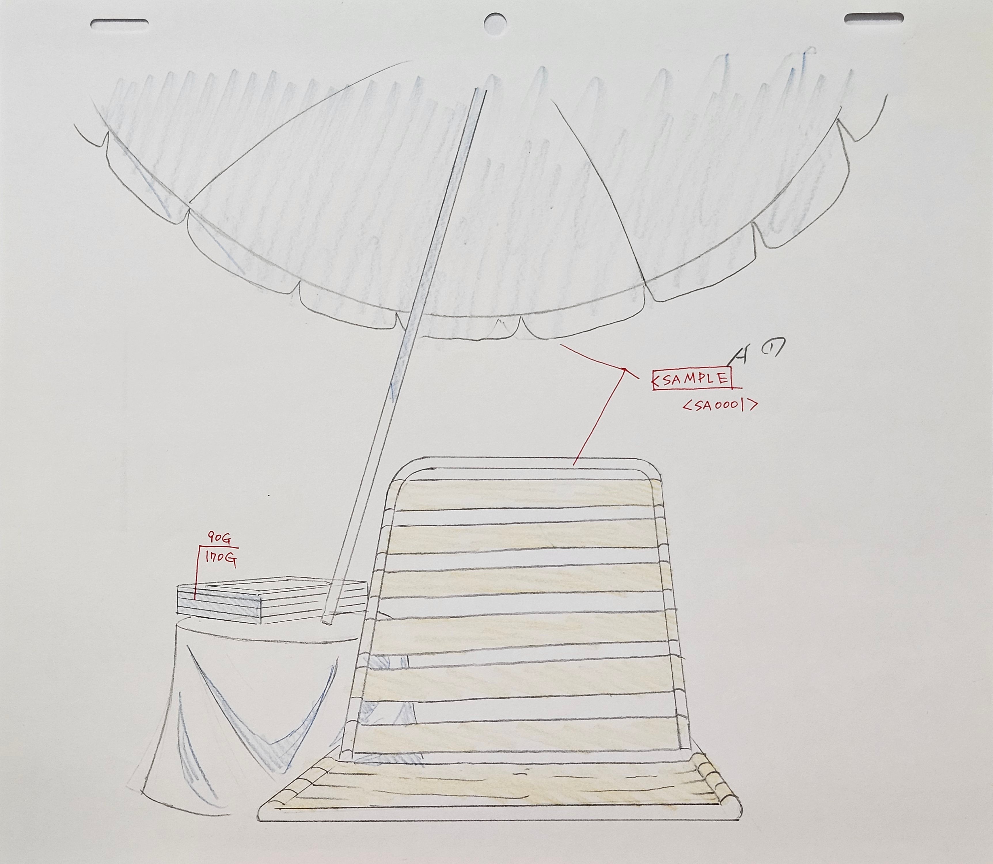 Lupin III Original Sketch (Lupin, Fujiko & Jigen)