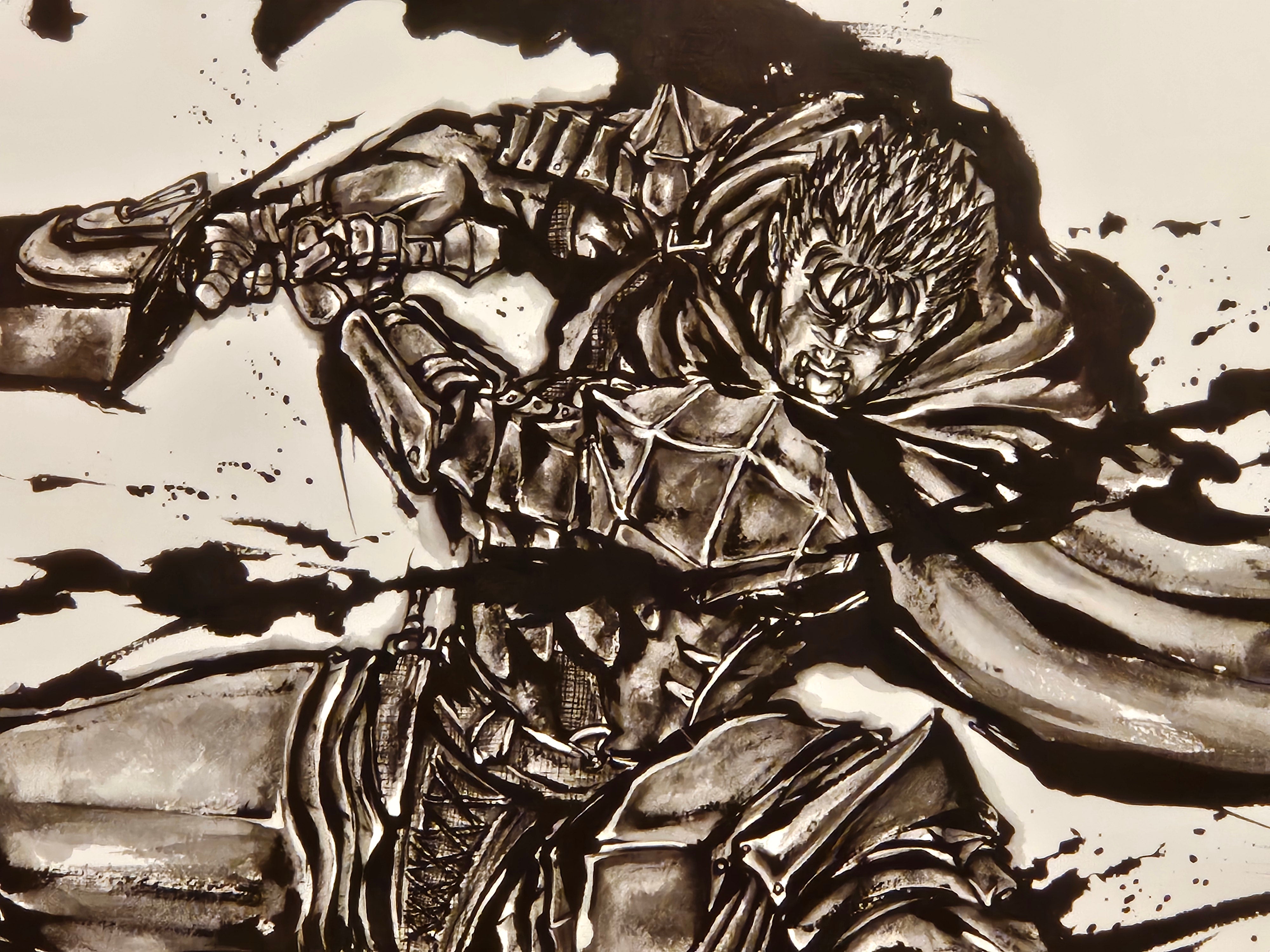 Berserk Limited Ink Print (Guts)