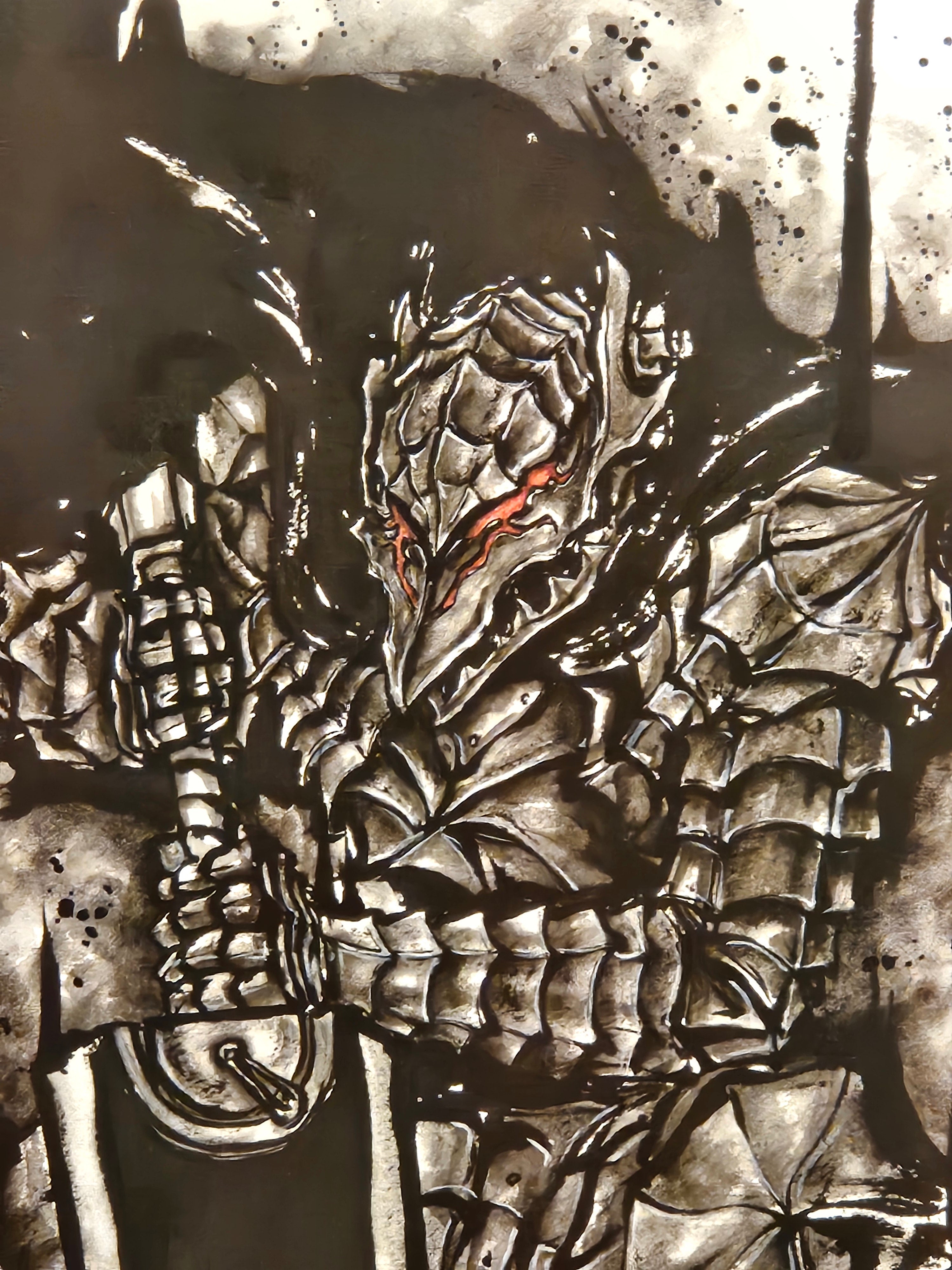 Berserk Limited Ink Print (Guts)