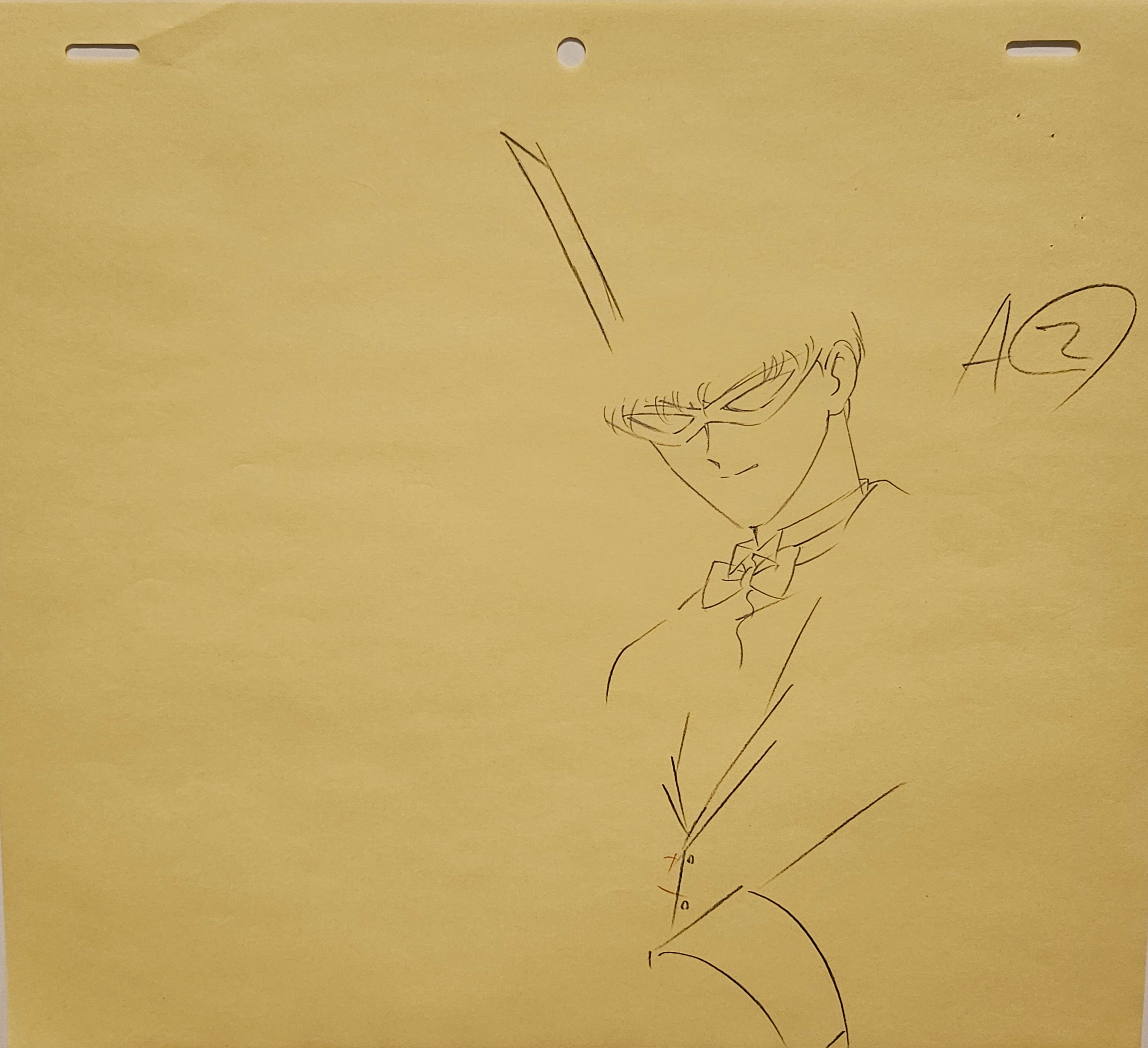 美少女战士动画原画草图（礼服蒙面侠）