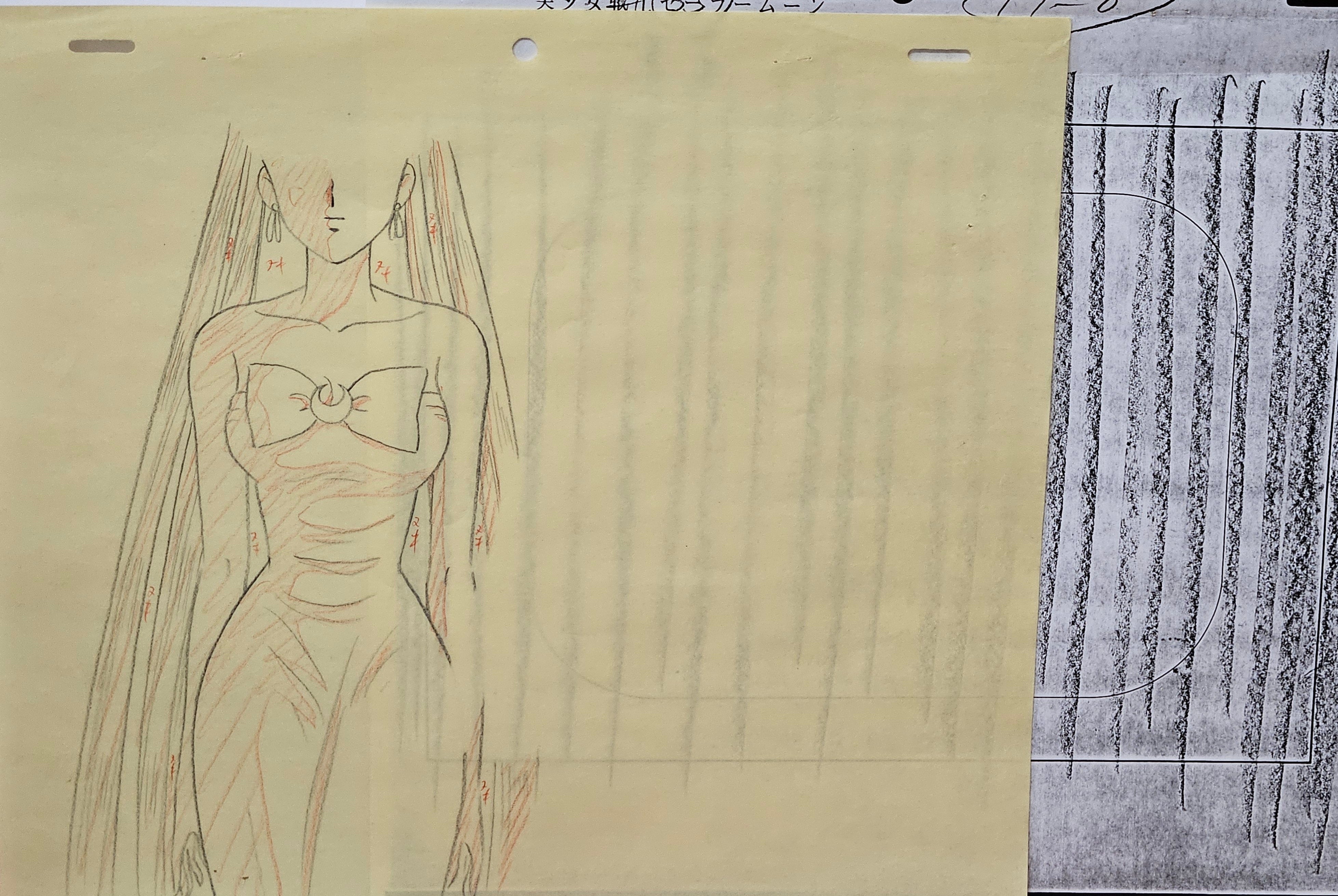 美少女战士动画原画草图（倩妮迪公主）