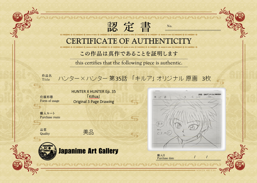 Hunter x Hunter Original Sketch (Killua)