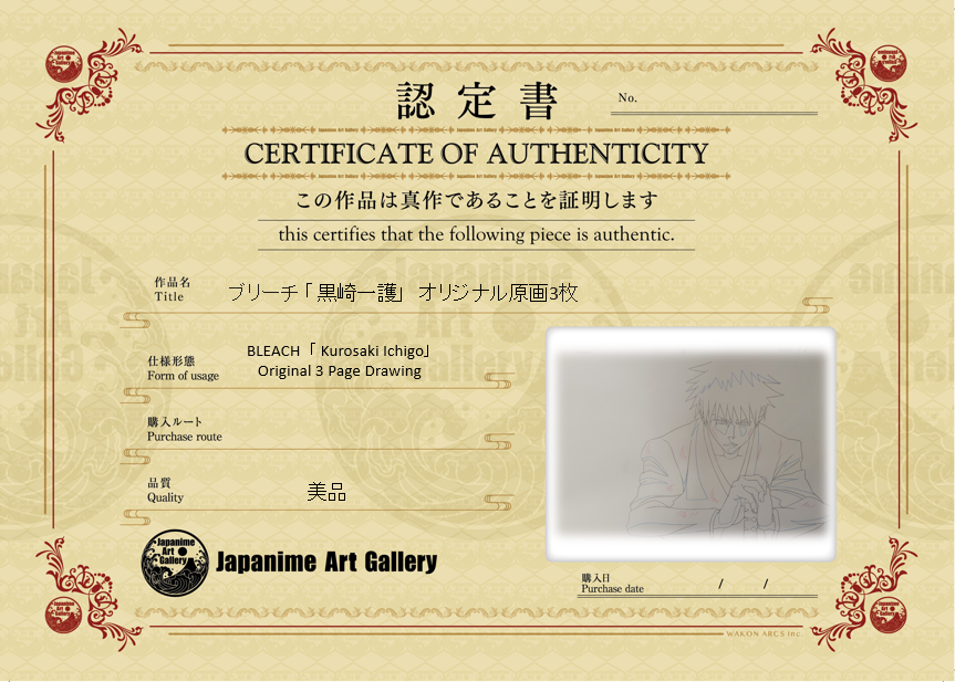 Boceto original de Bleach (Kurosaki Ichigo)