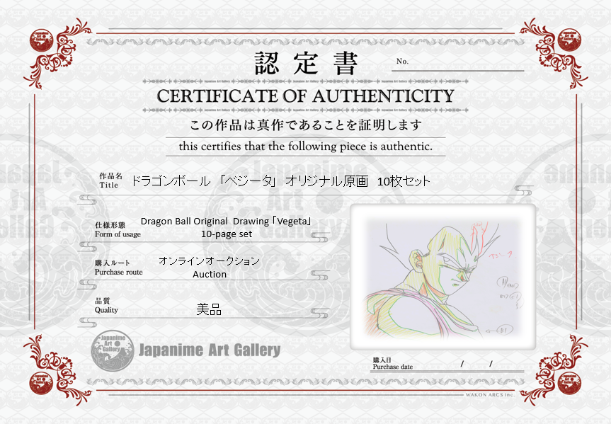 Dragonball Original drawing (Vegeta)