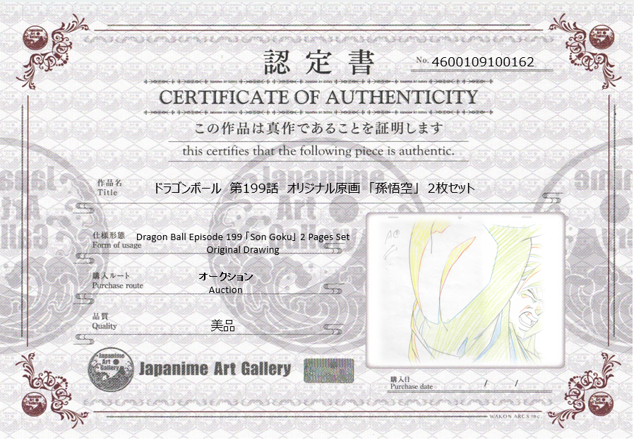 Dragon Ball Original Drawing (Son Goku)