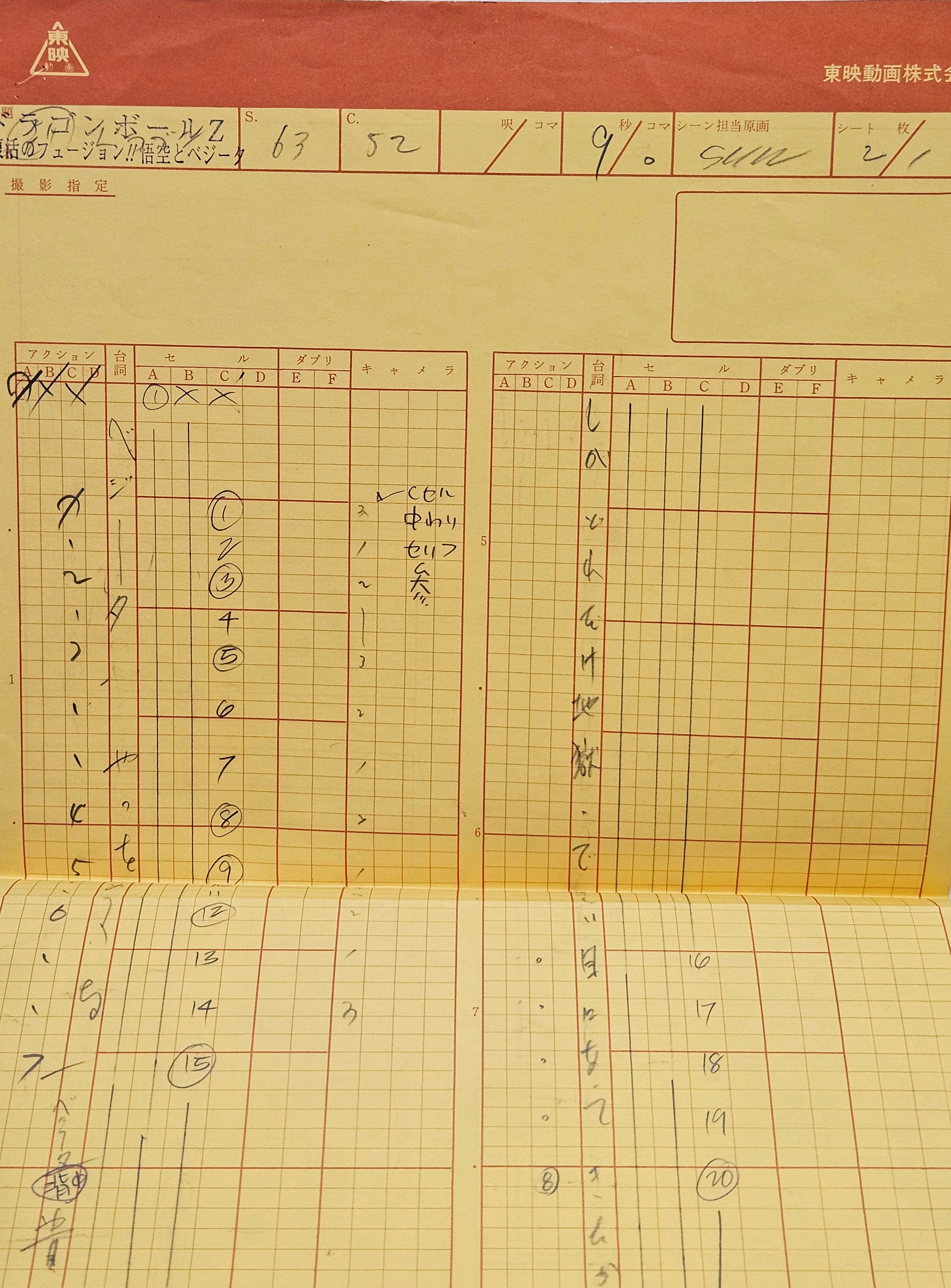 《龙珠》原创赛璐璐片及手稿（孙悟空）