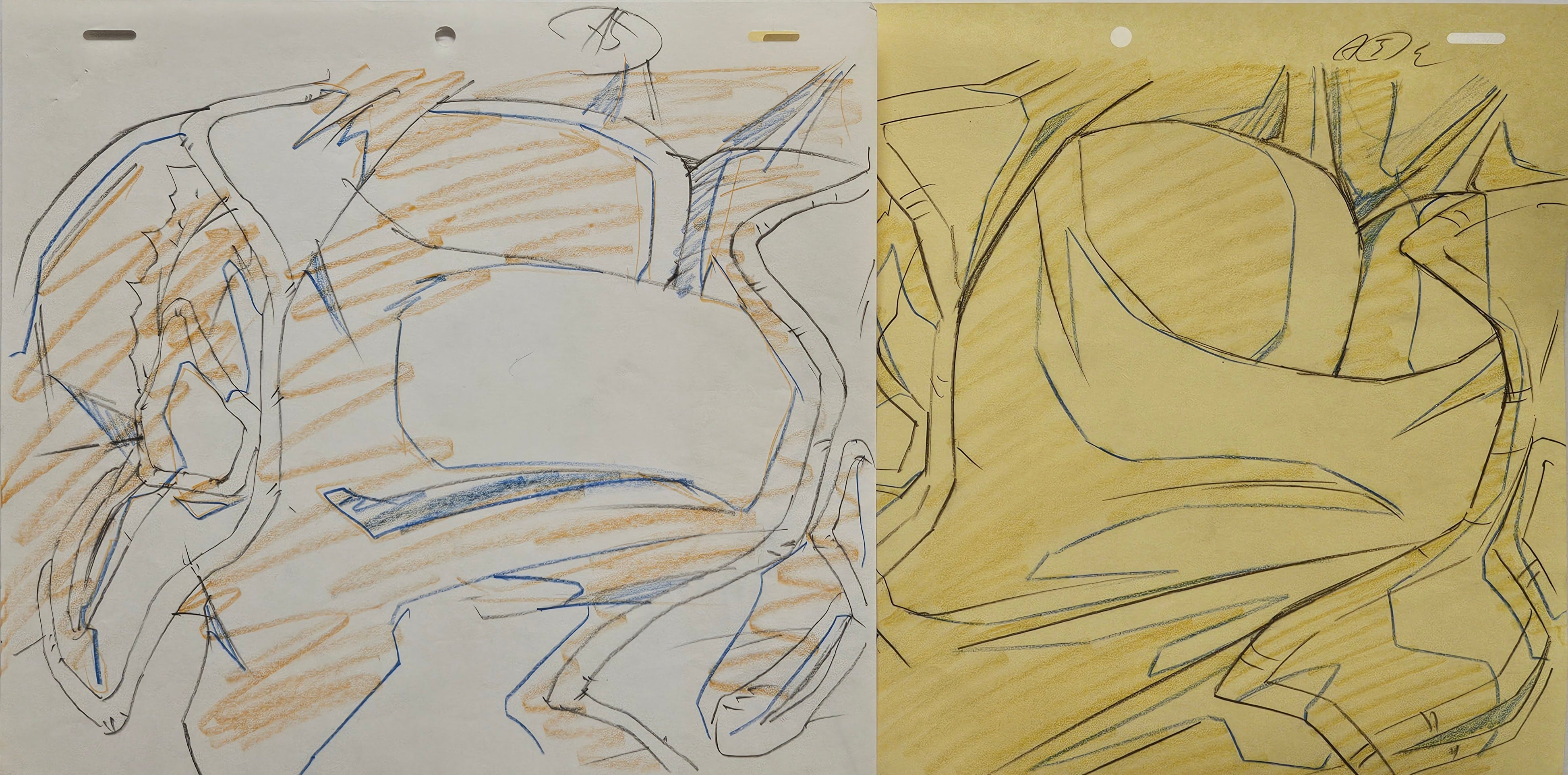 《龙珠》原创三页手稿（特兰克斯）